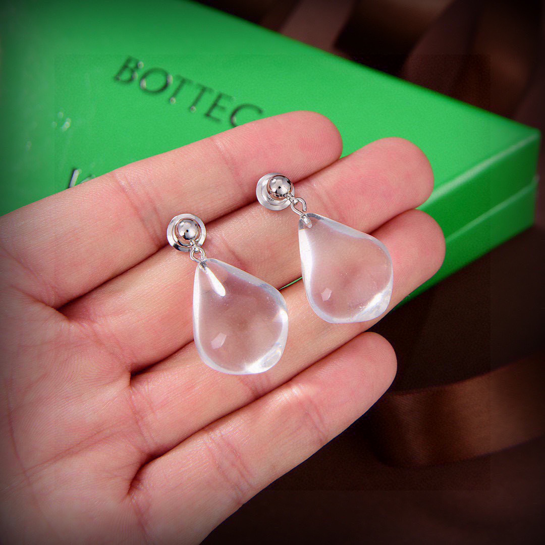 [TOP] Bottega Veneta BV Earring-Transparent