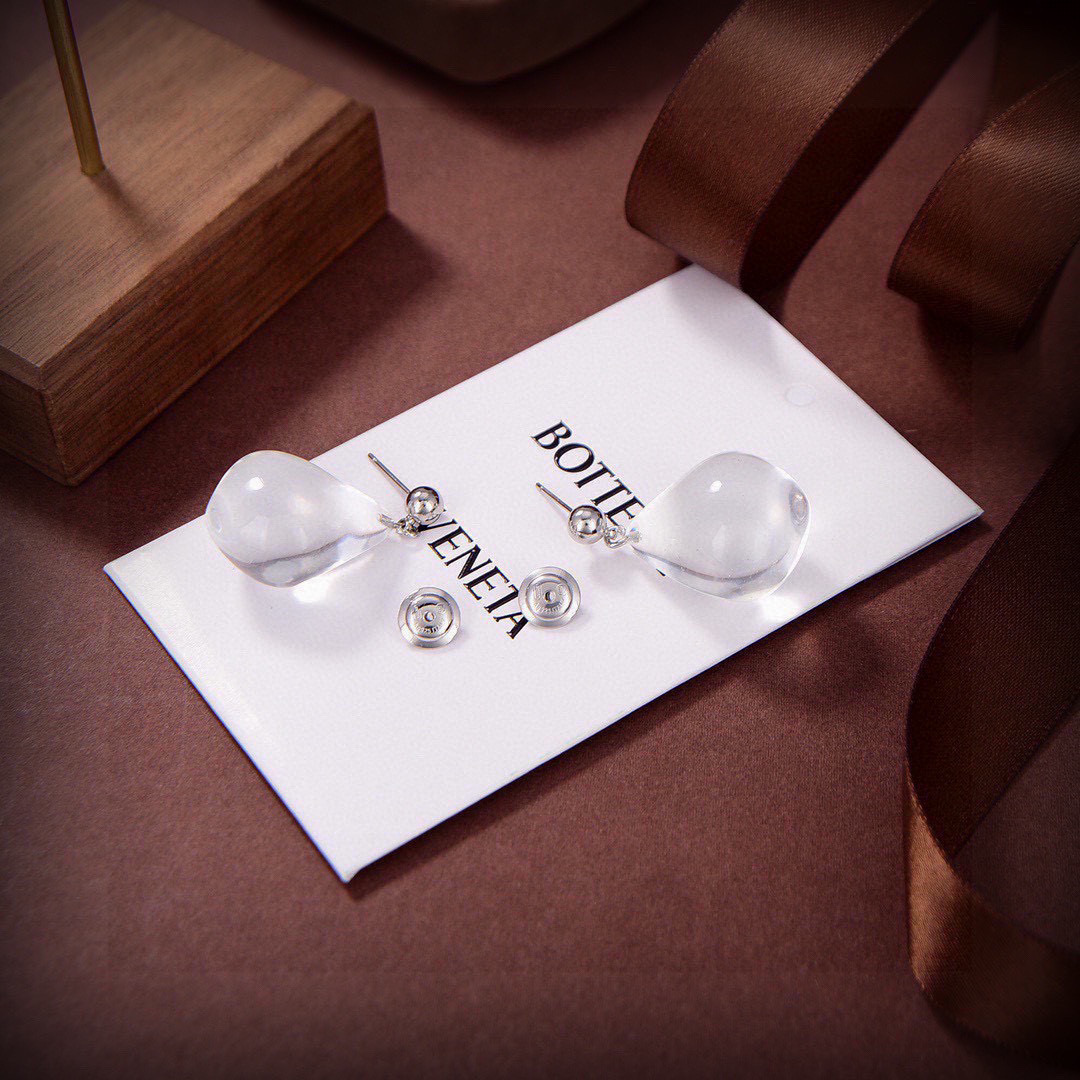 [TOP] Bottega Veneta BV Earring-Transparent