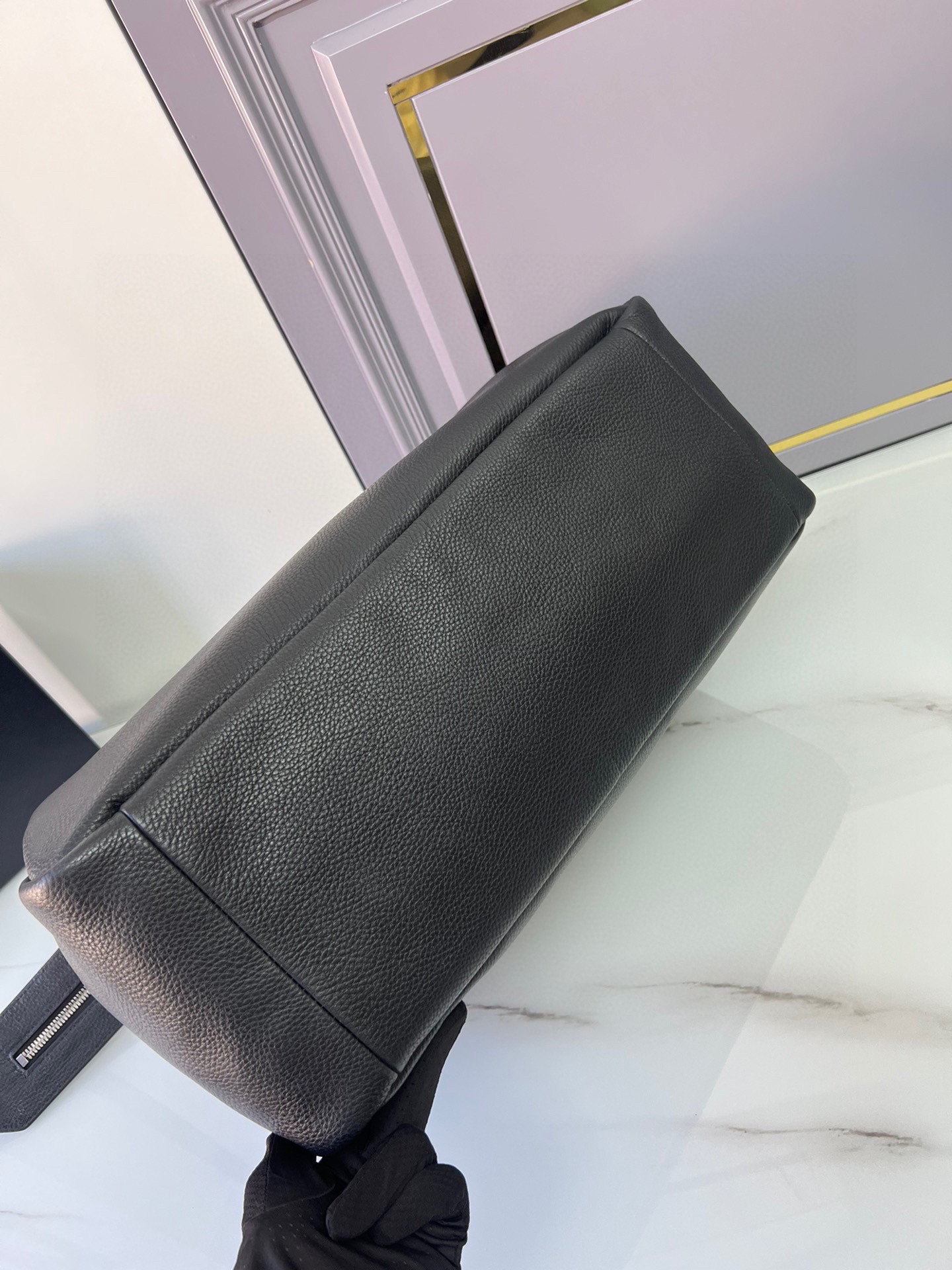 [TOP] PRADA Travel Bags Cowhide 50x33x19cm - Black