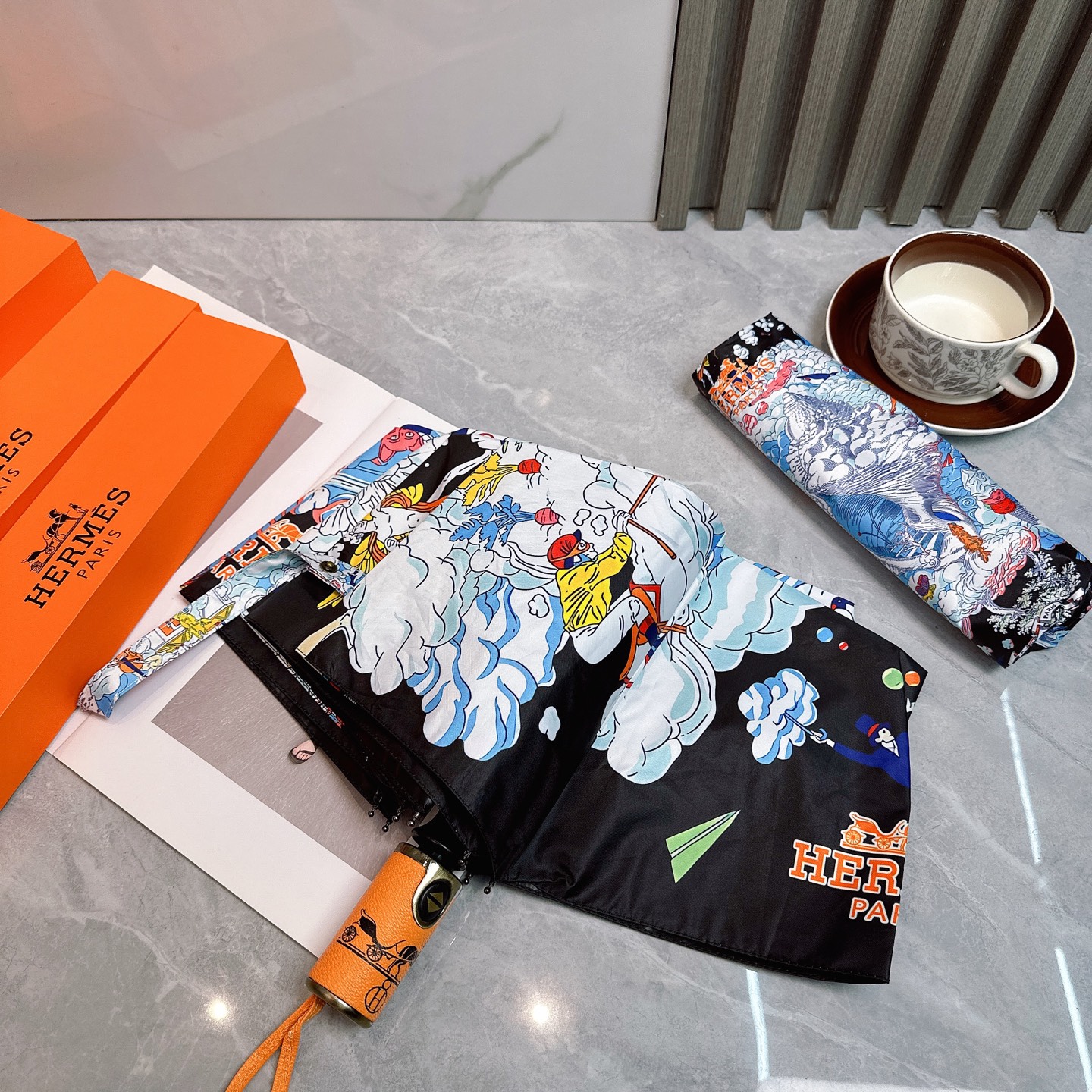 [TOP] HERMES Umbrella - 2 Colour