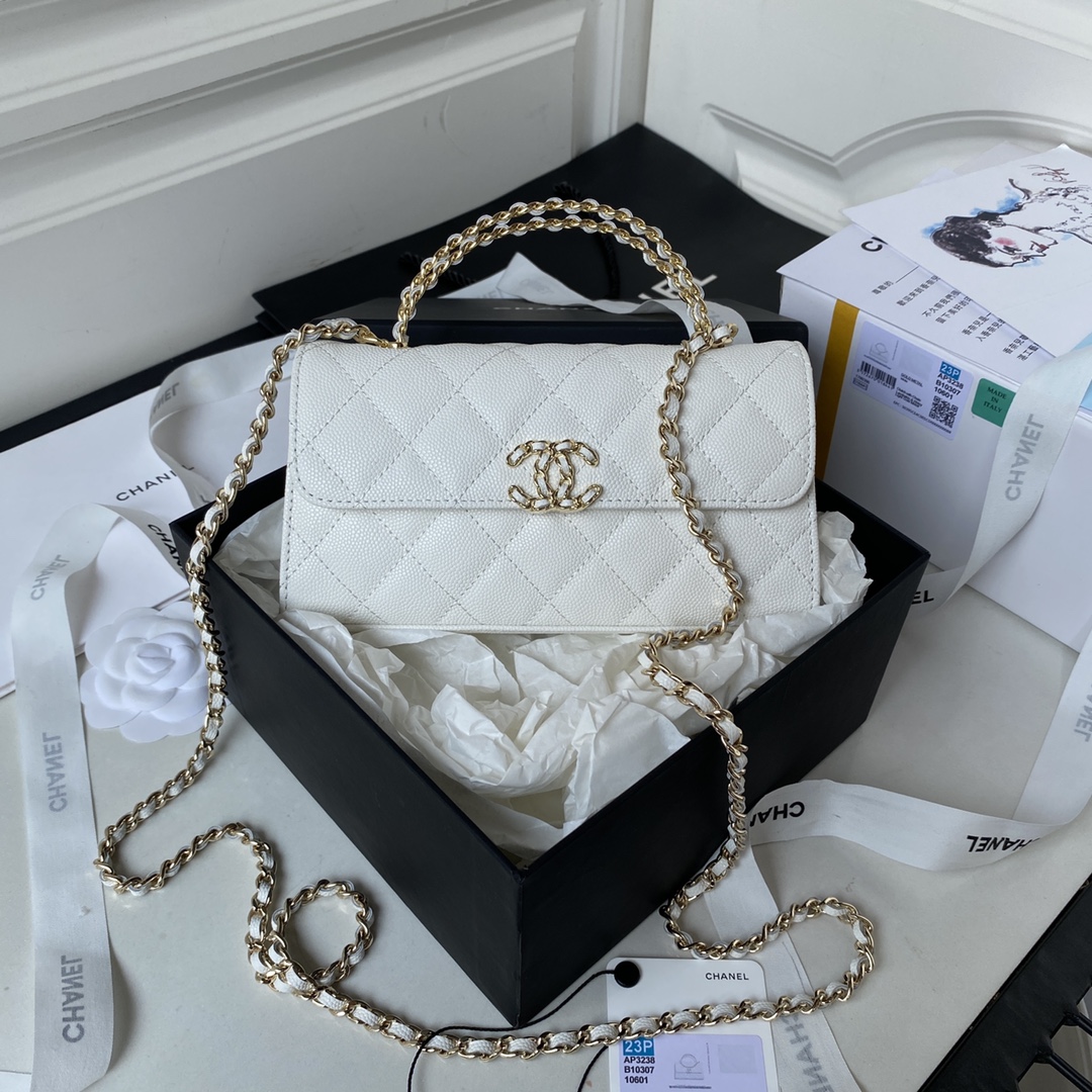 [TOP] CHANEL Kelly Long Handle Bag Cowhide 19x10x4.5cm - 4 Colour