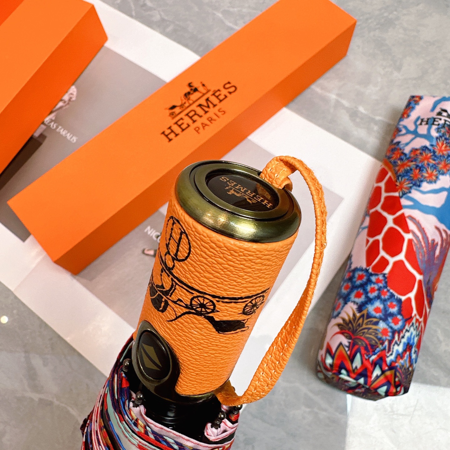 [TOP] HERMES Umbrella - Pink