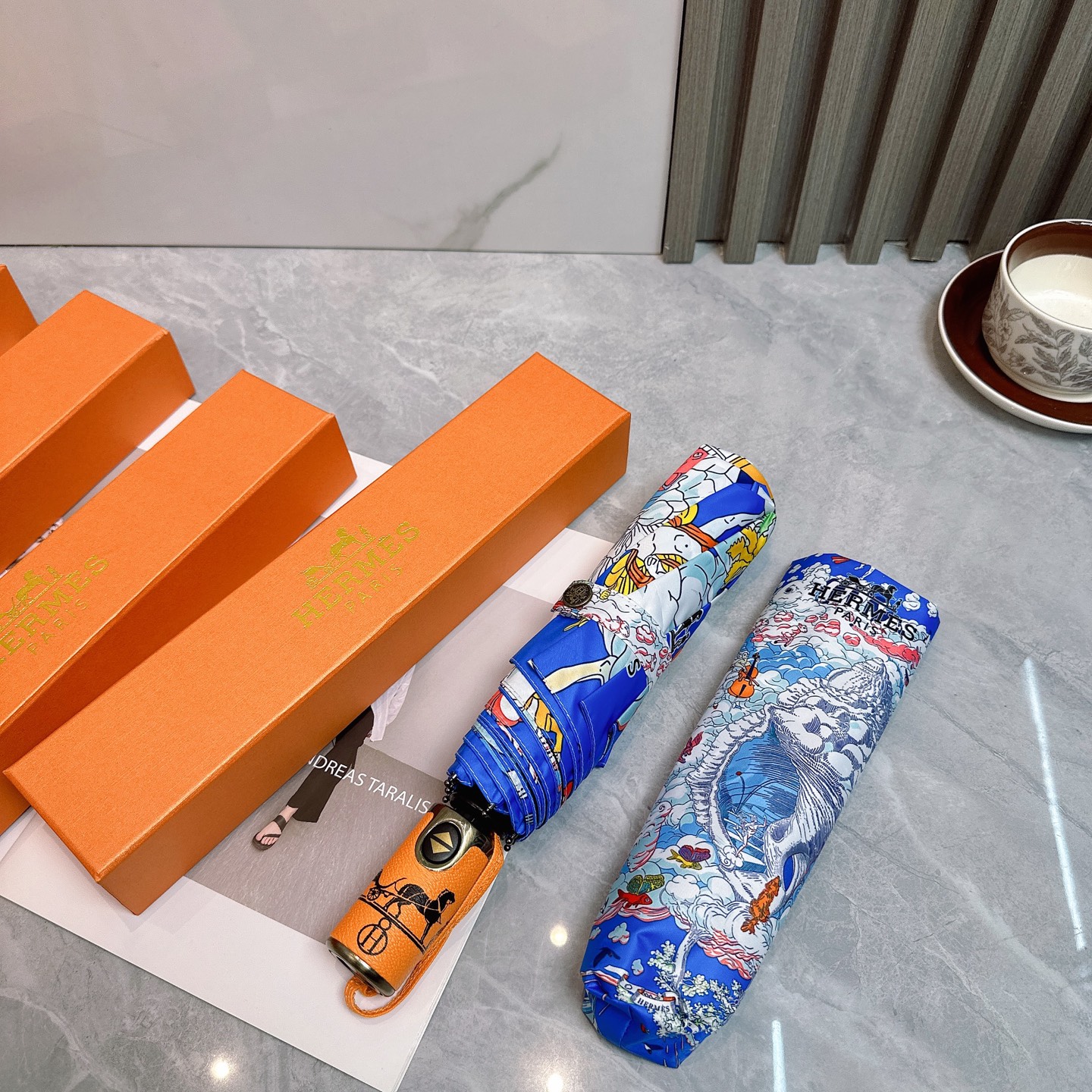 [TOP] HERMES Umbrella - 2 Colour