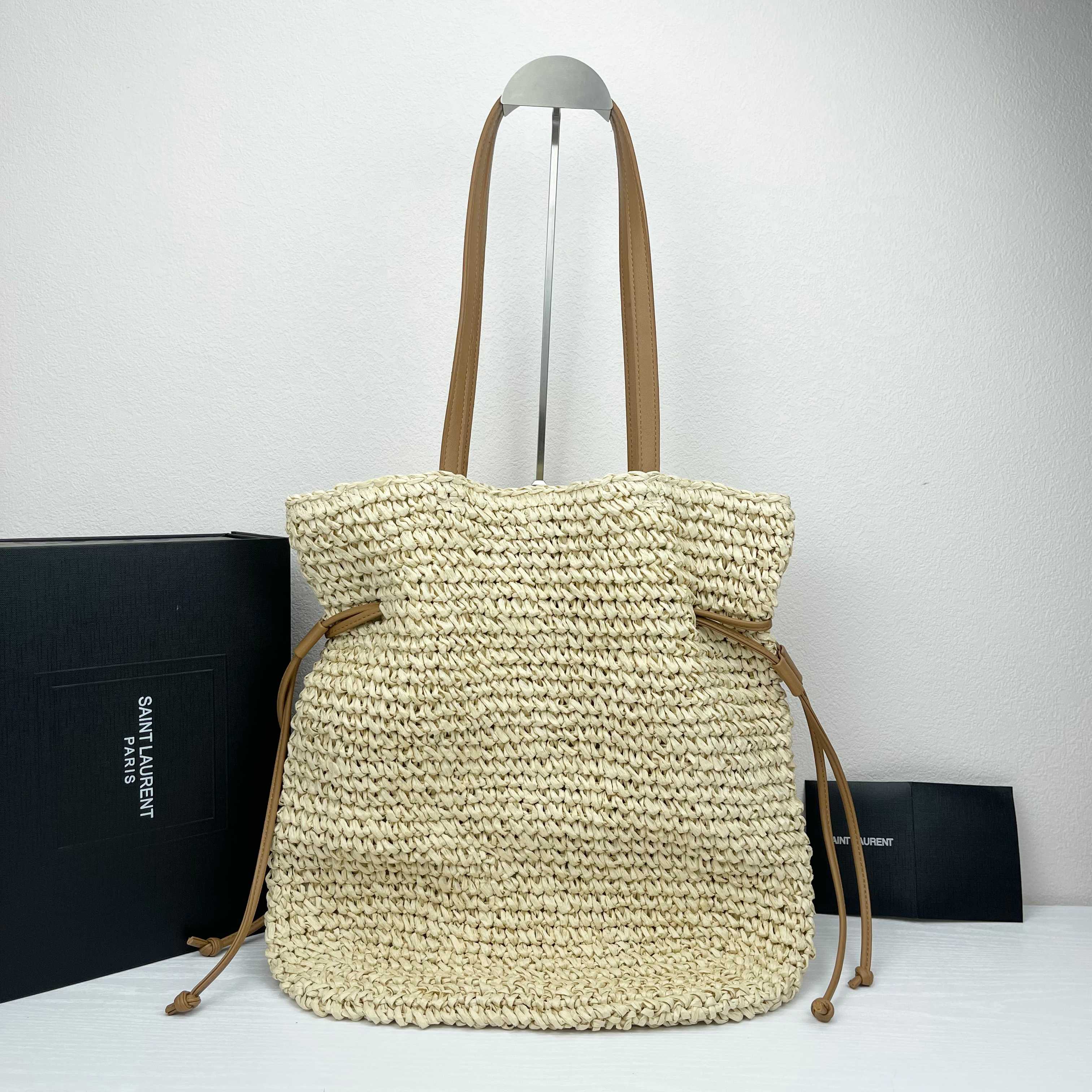 [TOP] Yves Saint Laurent YSL Woven Bag 39X43cm - 2 Color