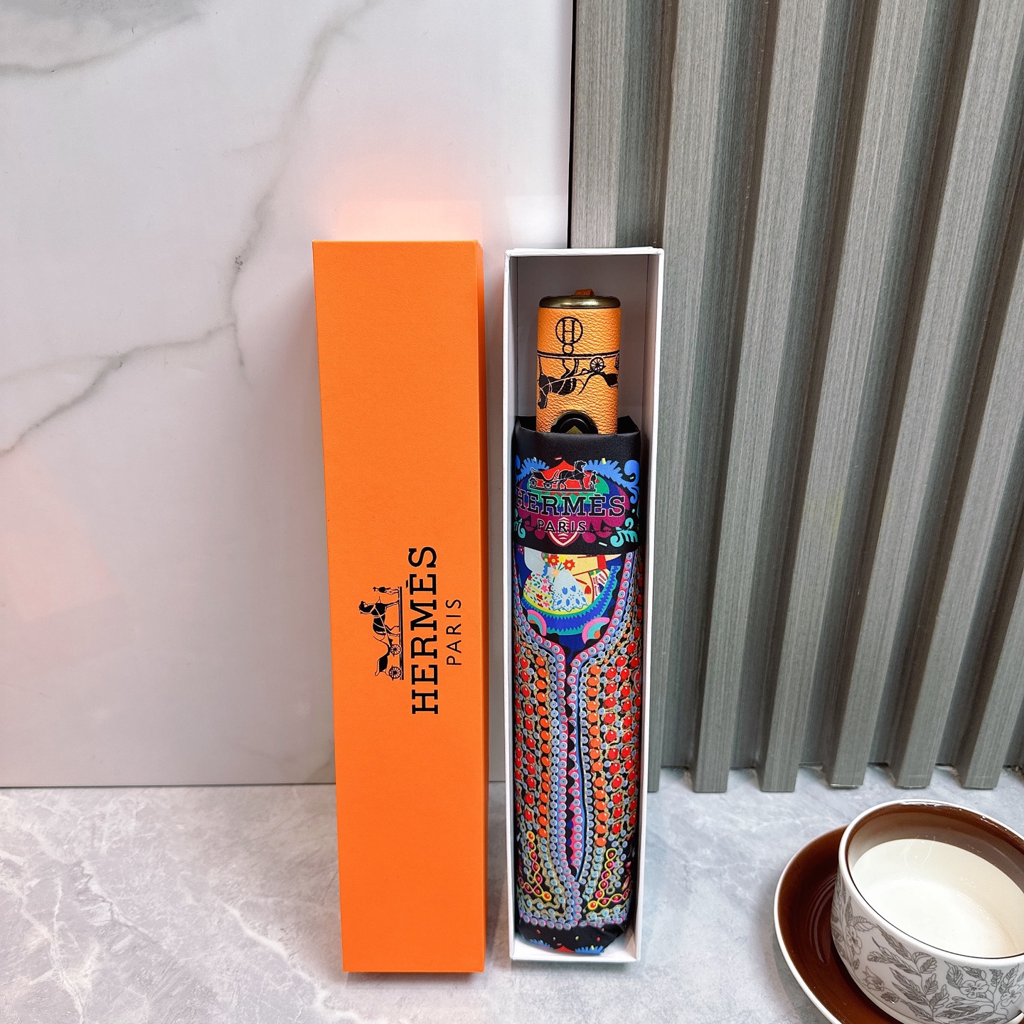 [TOP] HERMES Umbrella - Black