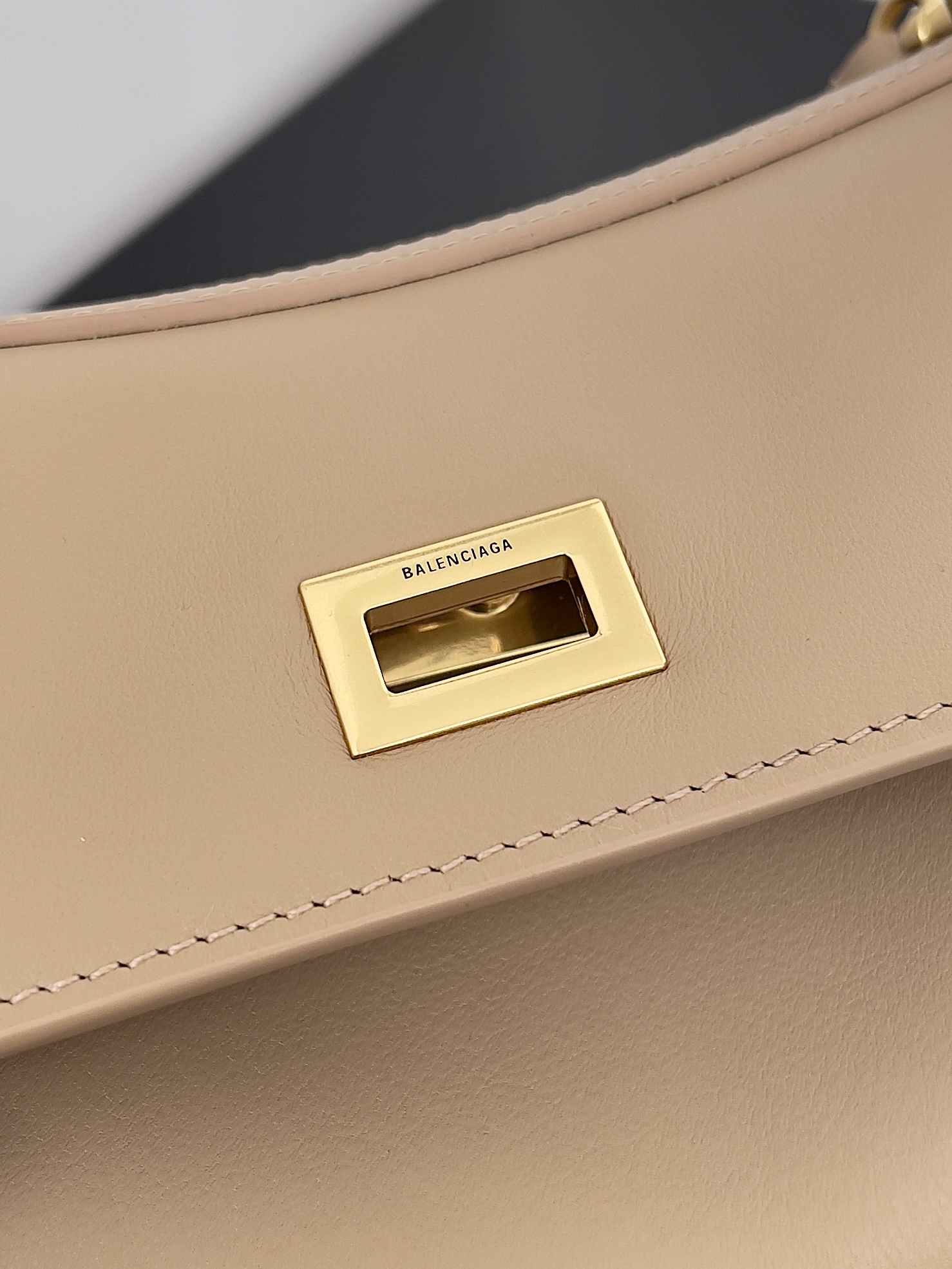 [TOP] BALENCIAGA Rodeo Shoulder Bag 22.8×9.9x8.3cm/28.9x20x9.9cm - Brown & GHW