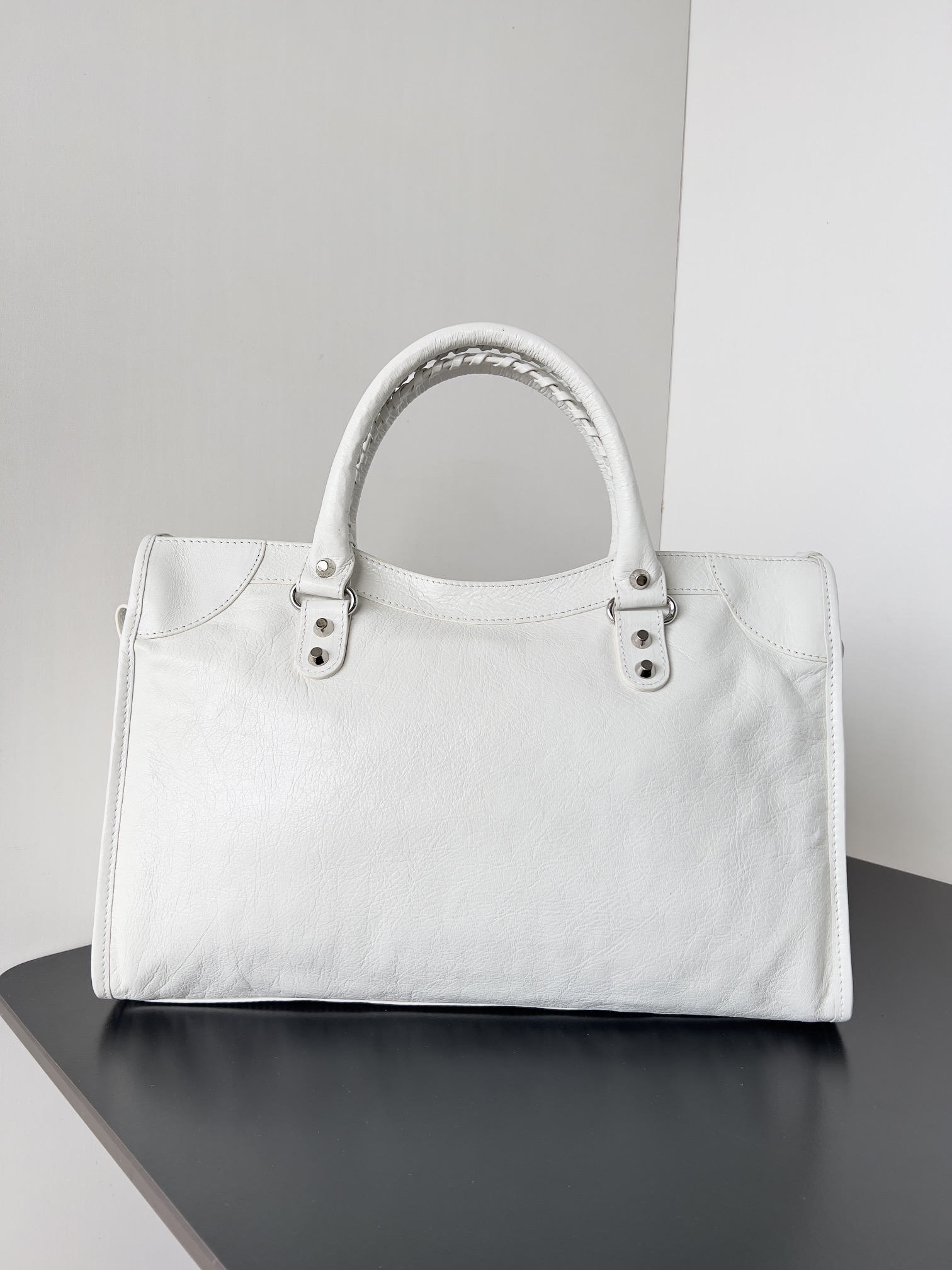 [TOP] BALENCIAGA City Bags Neo Classic Small Bag 37*23.4*14.9cm - White