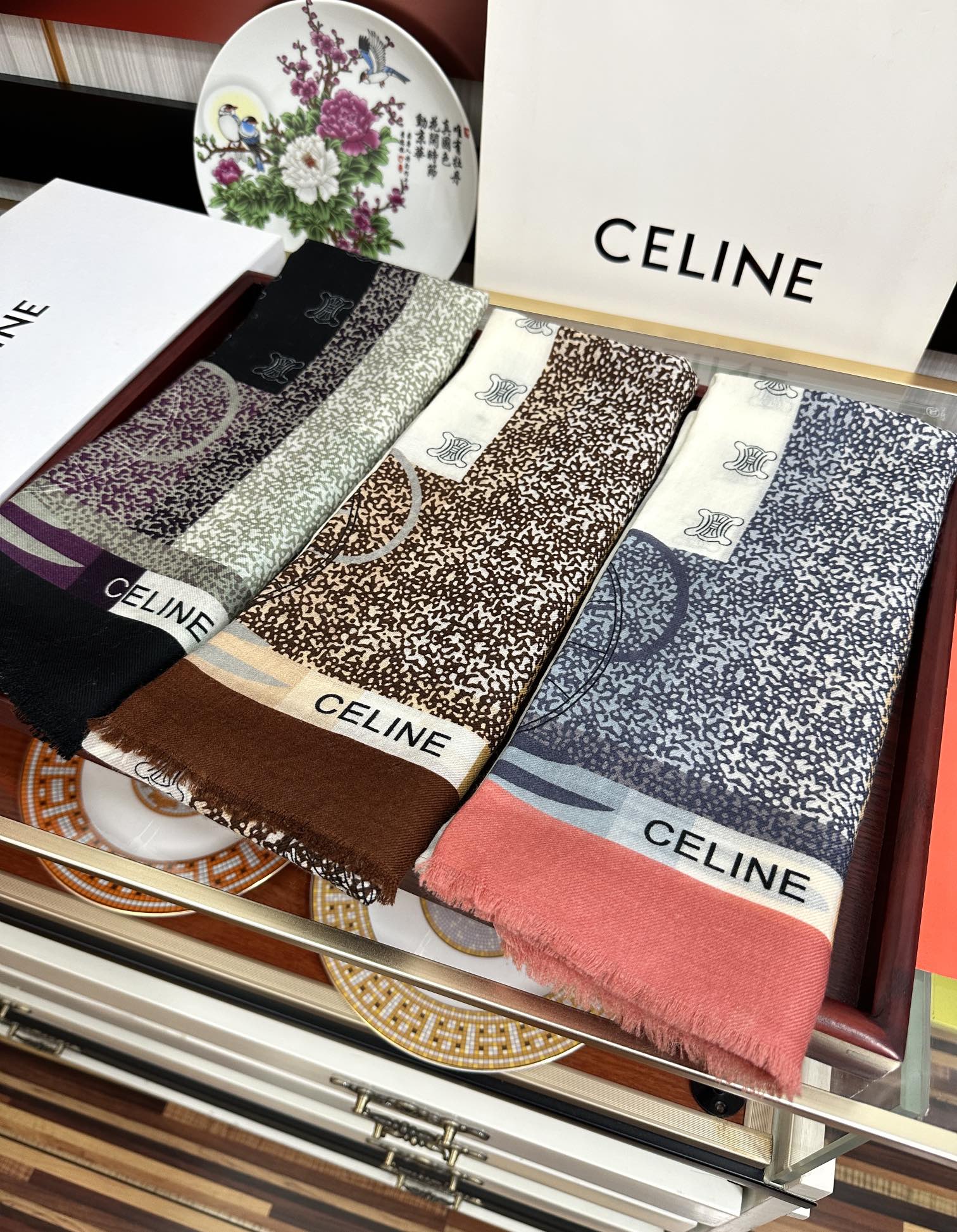 [TOP] CELINE Scarf 100 x 200 cm - 3 Colors