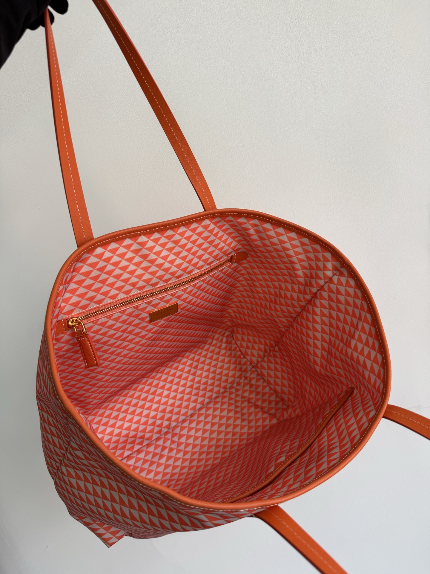 [TOP] PRADA Tessuto Triangulum Tote Bag 33*29*14cm - 4 Colour