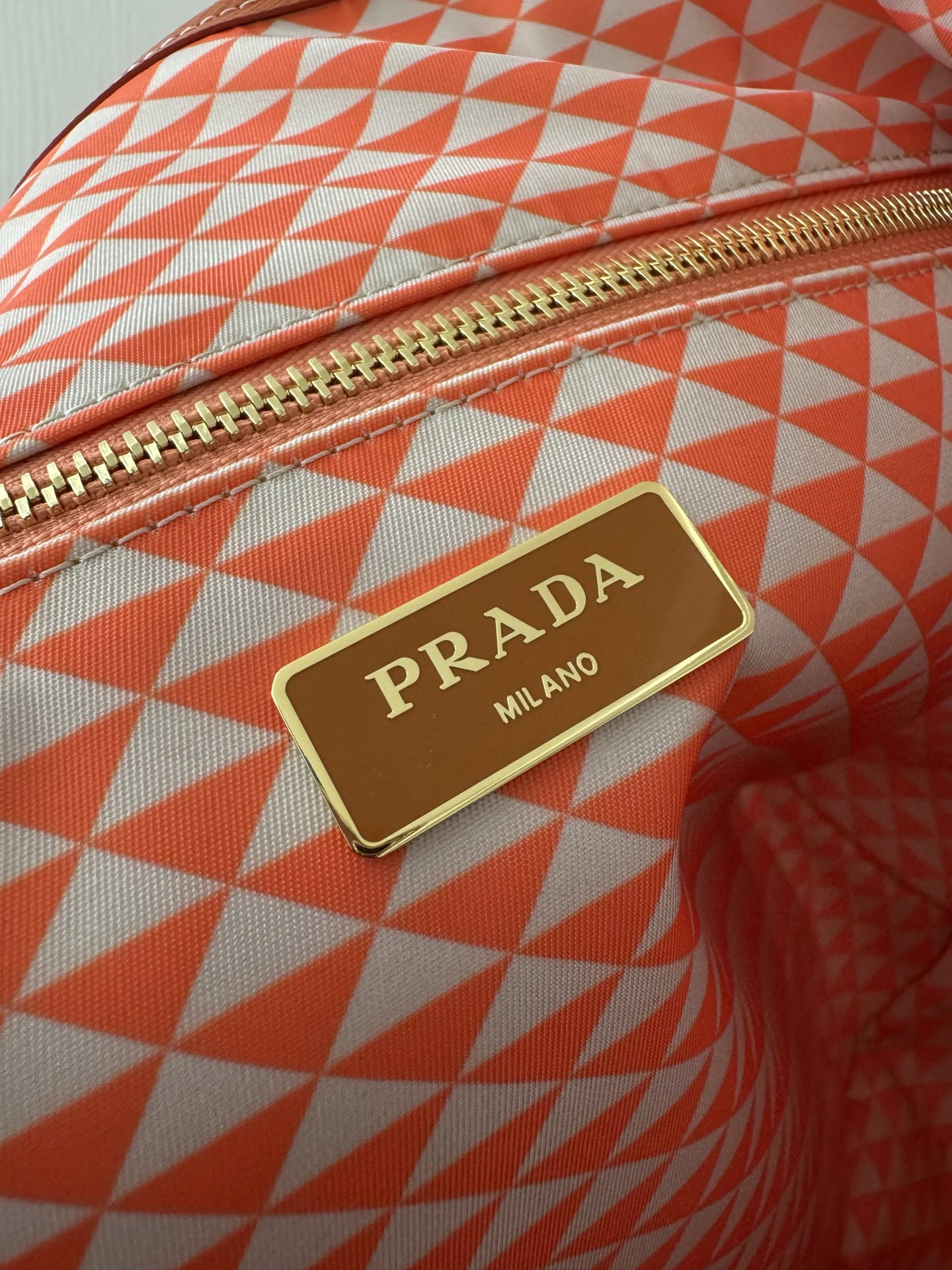 [TOP] PRADA Tessuto Triangulum Tote Bag 33*29*14cm - 4 Colour