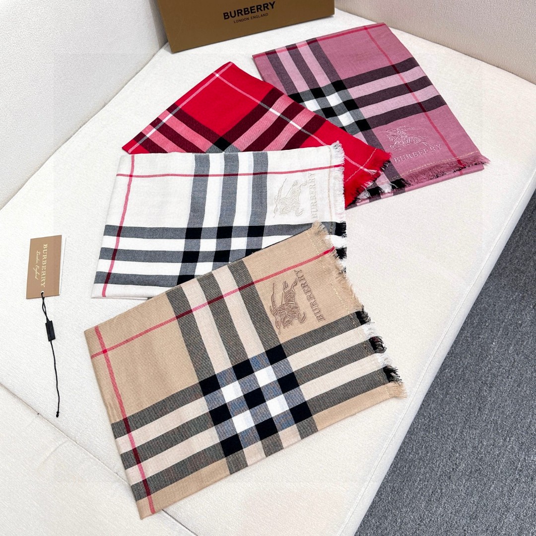 [TOP] BURBERRY Classic Warhorse Check Scarf 80x200 cm - 4 Colors