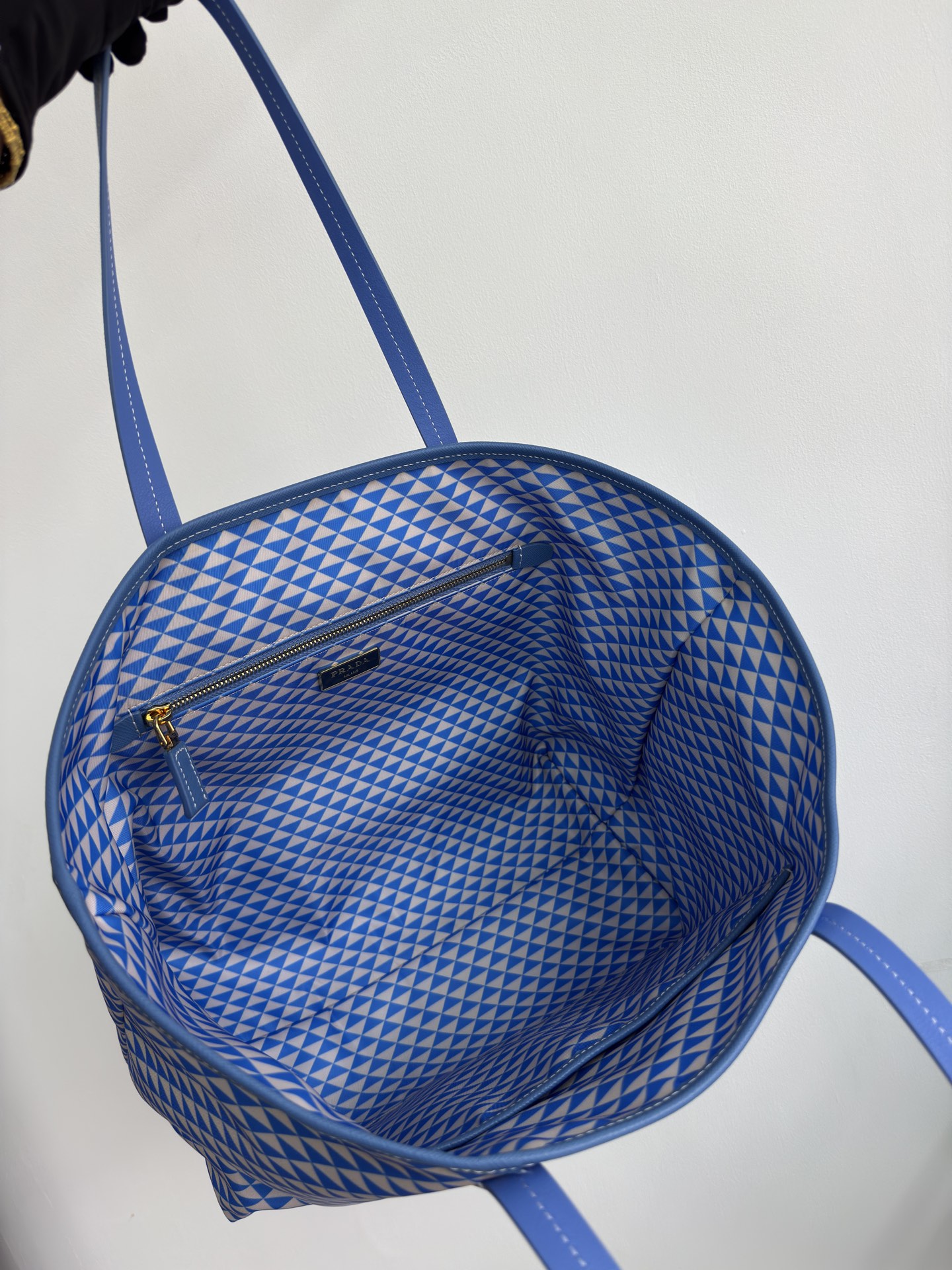 [TOP] PRADA Tessuto Triangulum Tote Bag 33*29*14cm - 4 Colour