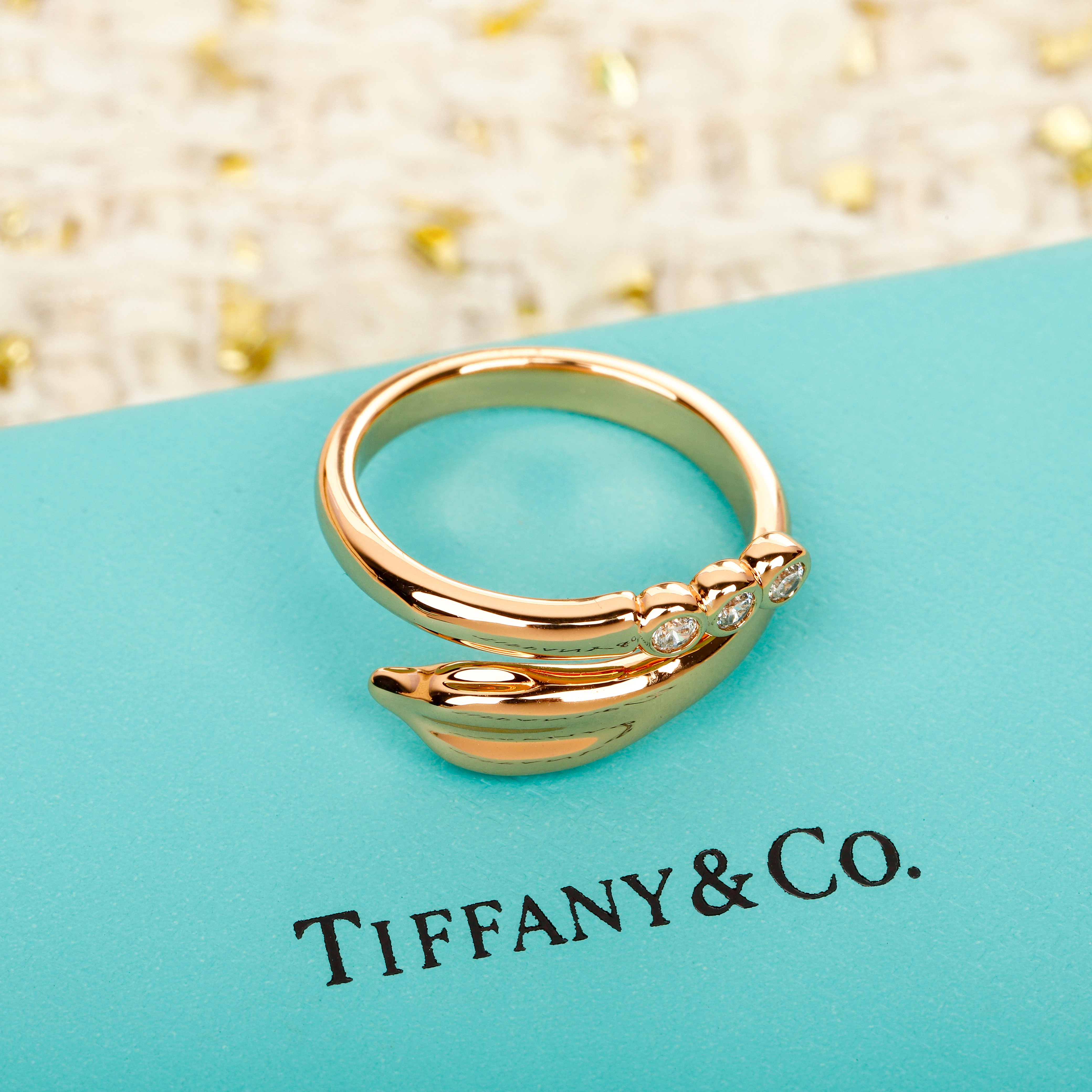 [TOP] Tiffany & Co. Diamond  Ring -Rose Gold