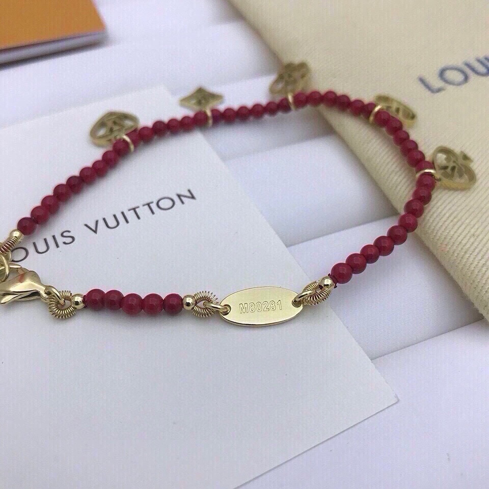 [TOP] Louis Vuitton LV Bracelet - Red