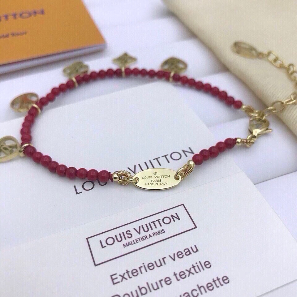 [TOP] Louis Vuitton LV Bracelet - Red