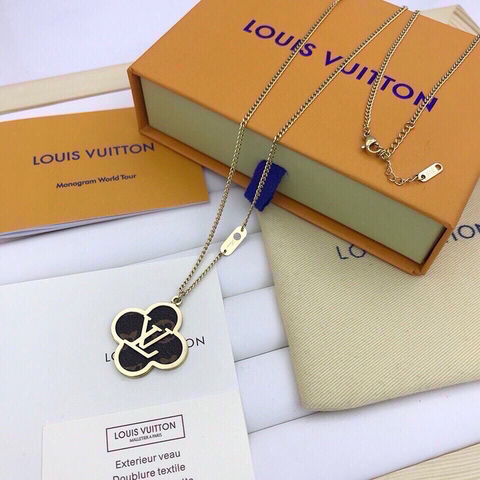 [TOP] Louis Vuitton LV Necklace - Gold