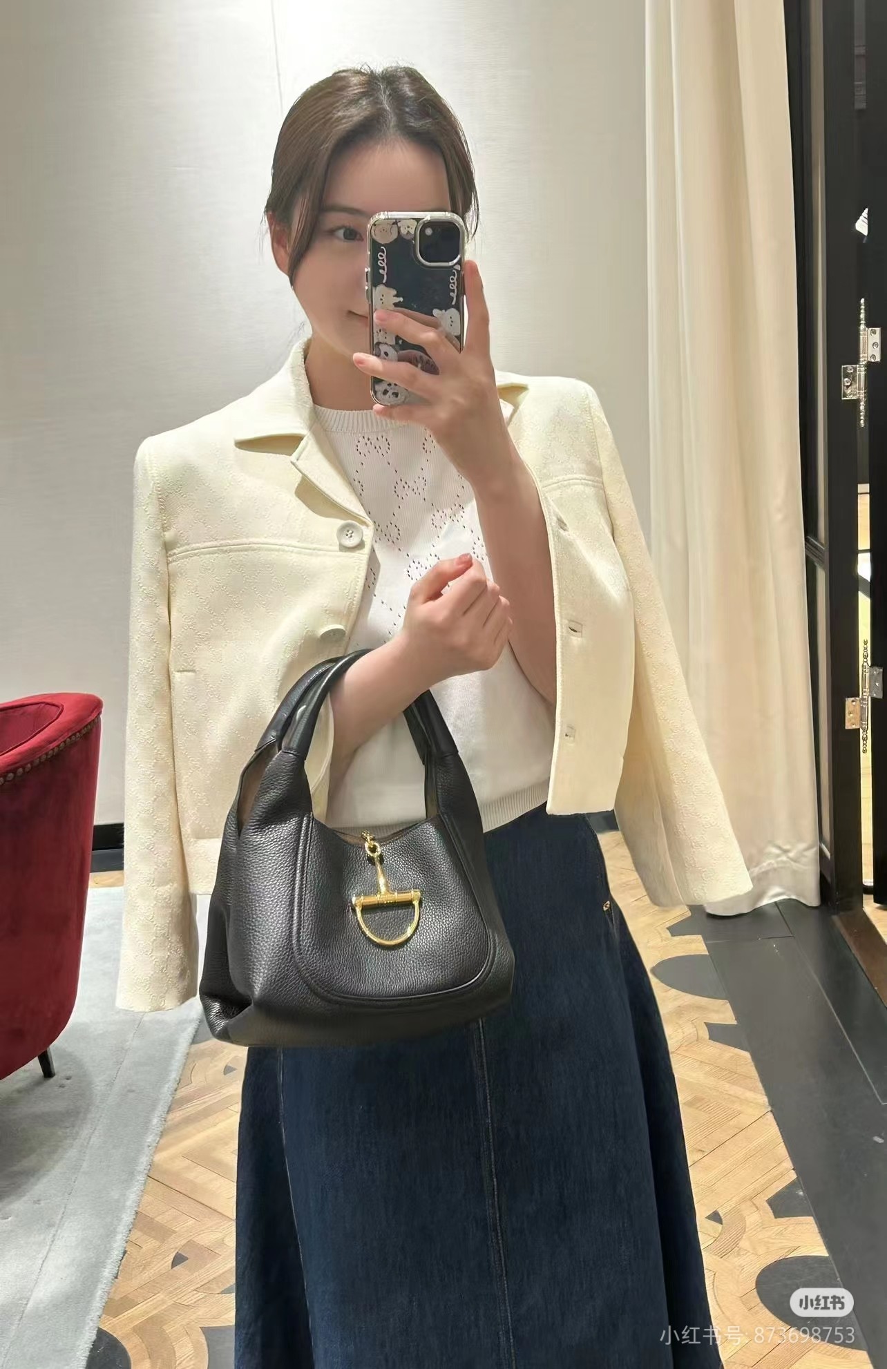 [TOP] GUCCI Gucci Softbit Shoulder Bag Cowhide 27.5*21*16 cm - 2 Colour