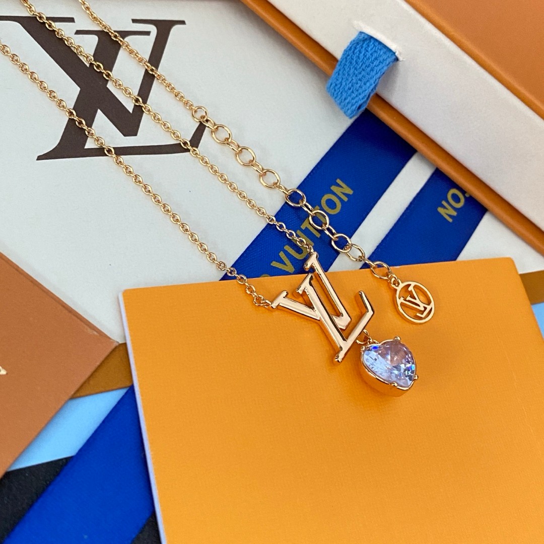 [TOP] Louis Vuitton LV Necklace - Gold