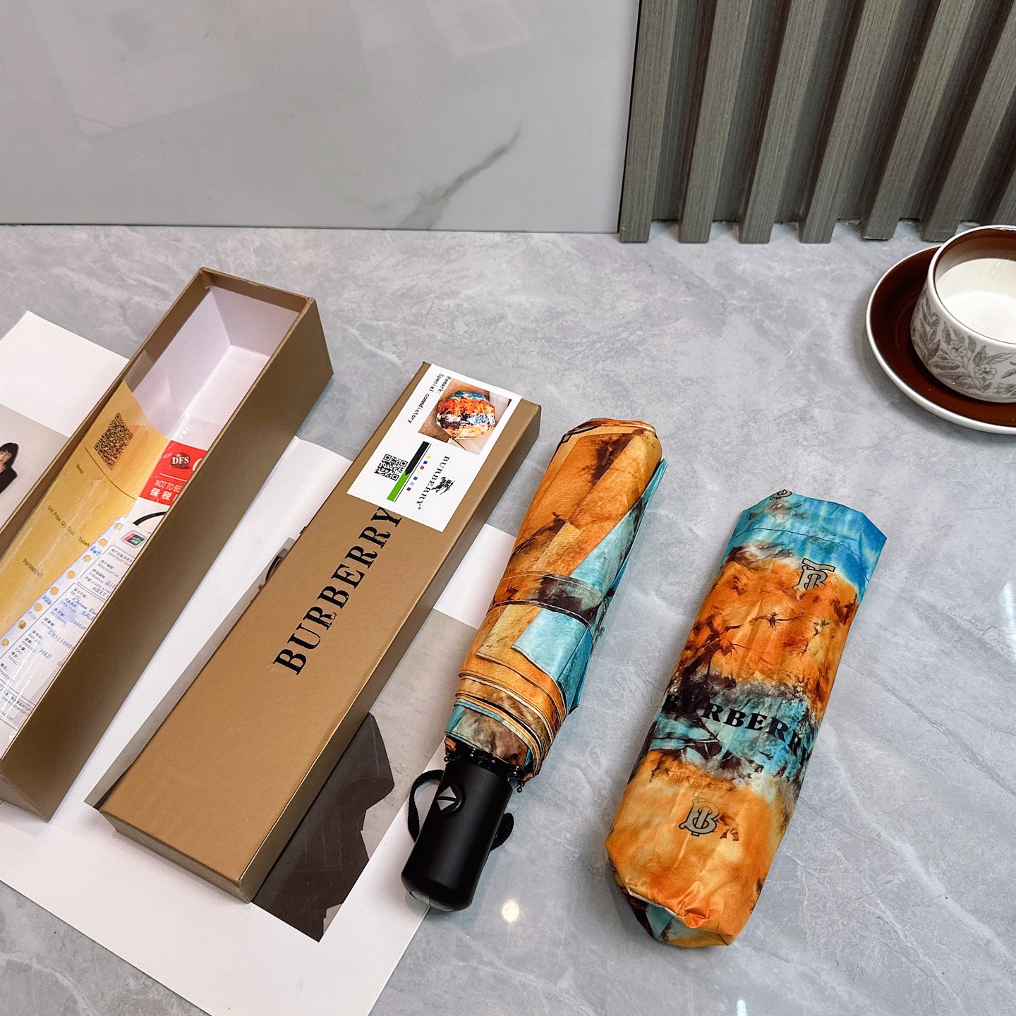 [TOP] BURBERRY Umbrella - Orange