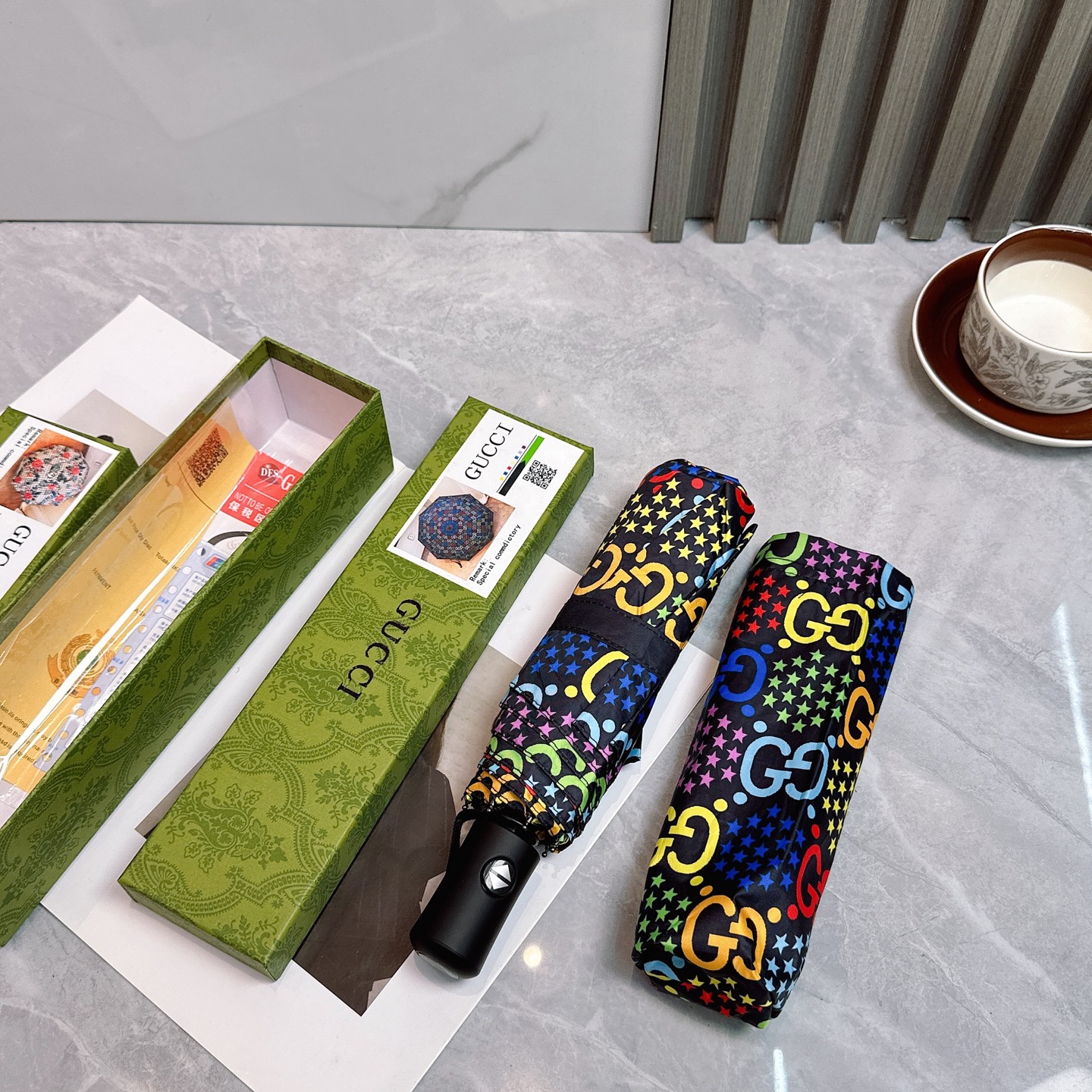 [TOP] GUCCI Umbrella - Black