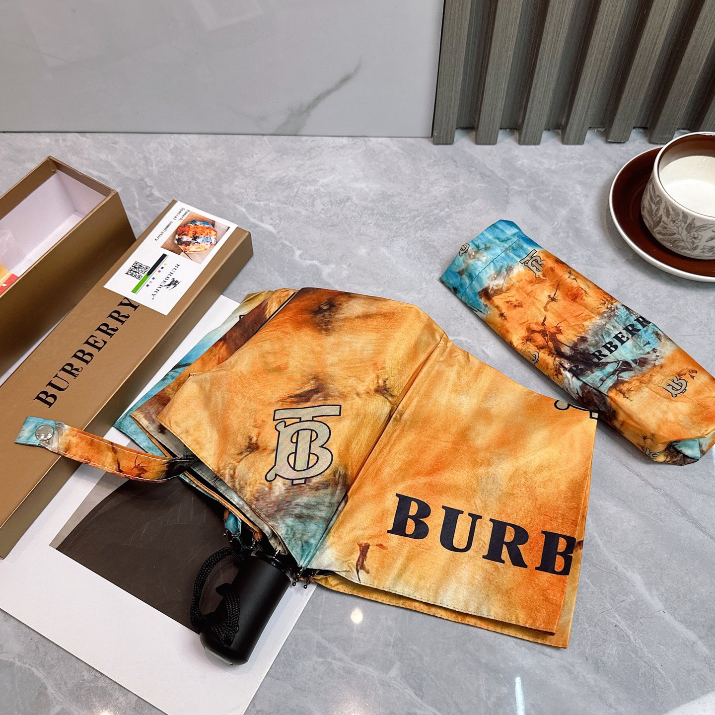 [TOP] BURBERRY Umbrella - Orange