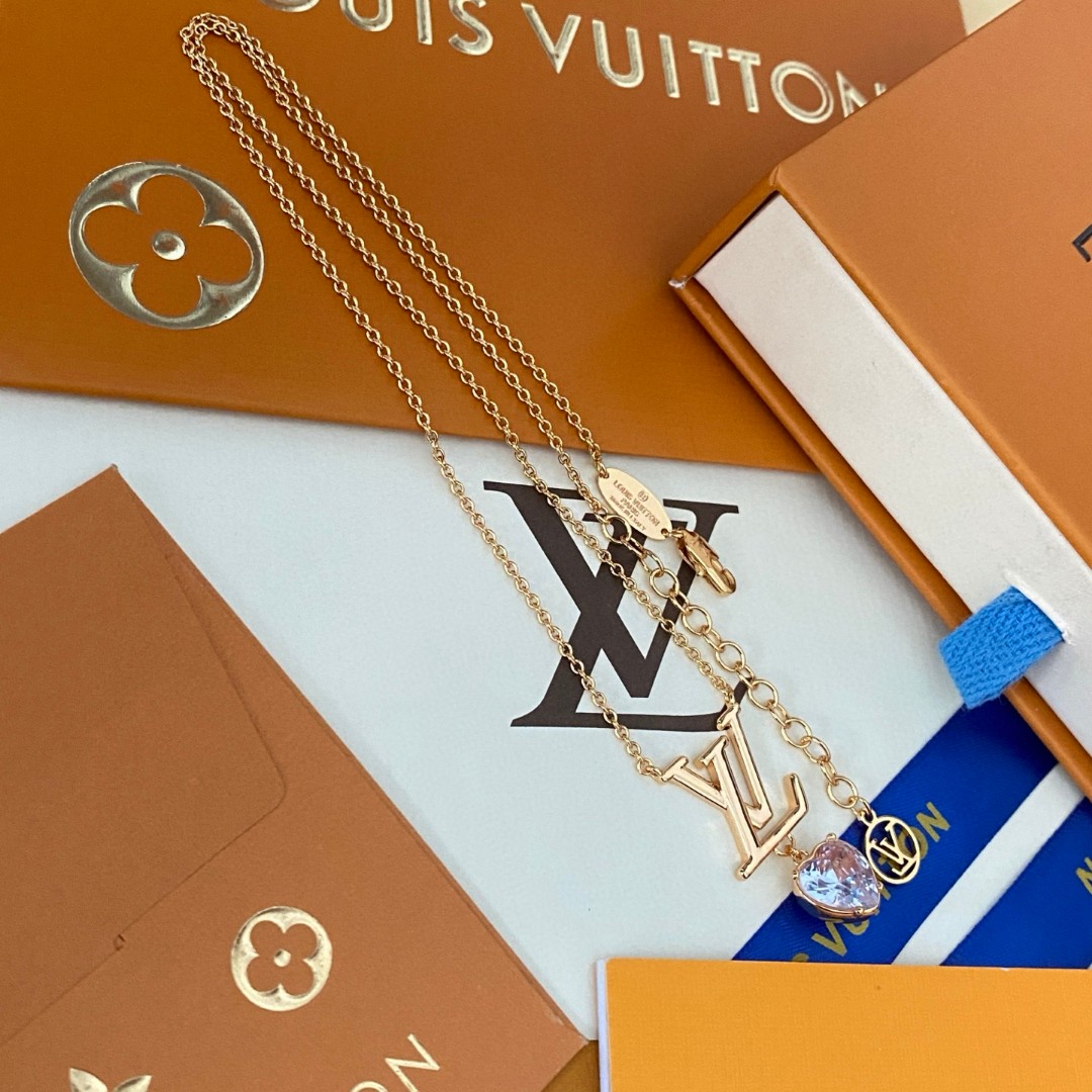 [TOP] Louis Vuitton LV Necklace - Gold