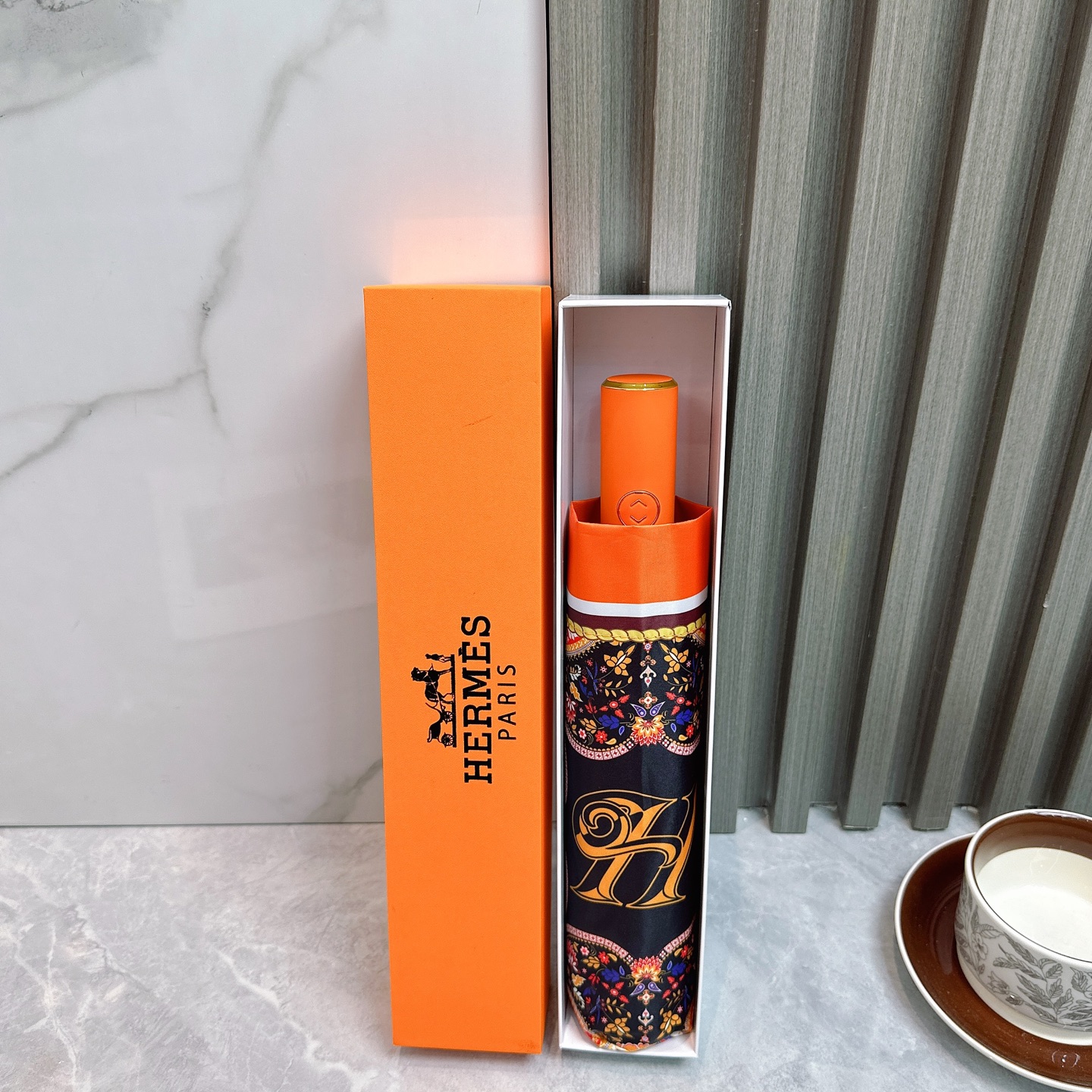 [TOP] HERMES Umbrella - Orange