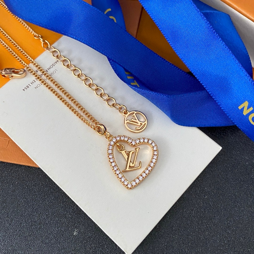 [TOP] Louis Vuitton LV Necklace - Gold