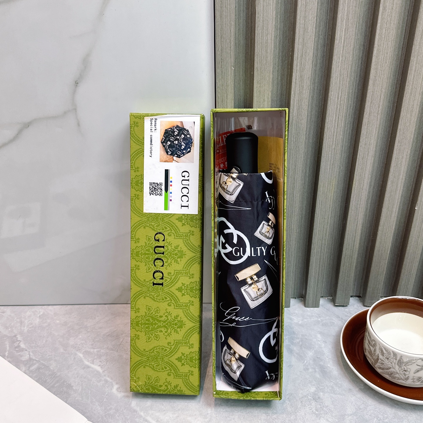 [TOP] GUCCI Umbrella - Black