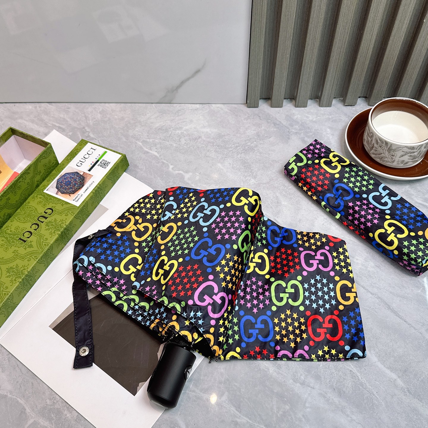 [TOP] GUCCI Umbrella - Black