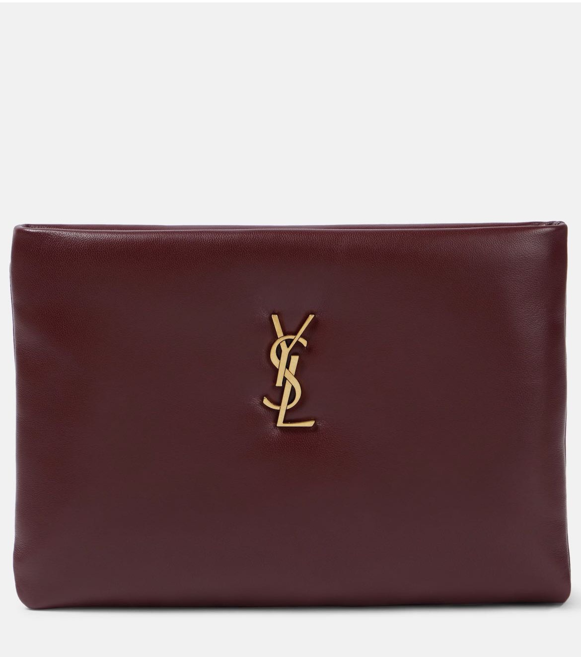 [TOP] Yves Saint Laurent YSL Le Calypso Cosmetic Bag Lambskin 23×16×3cm/30x15x3.5cm/30x22x3cm - Red