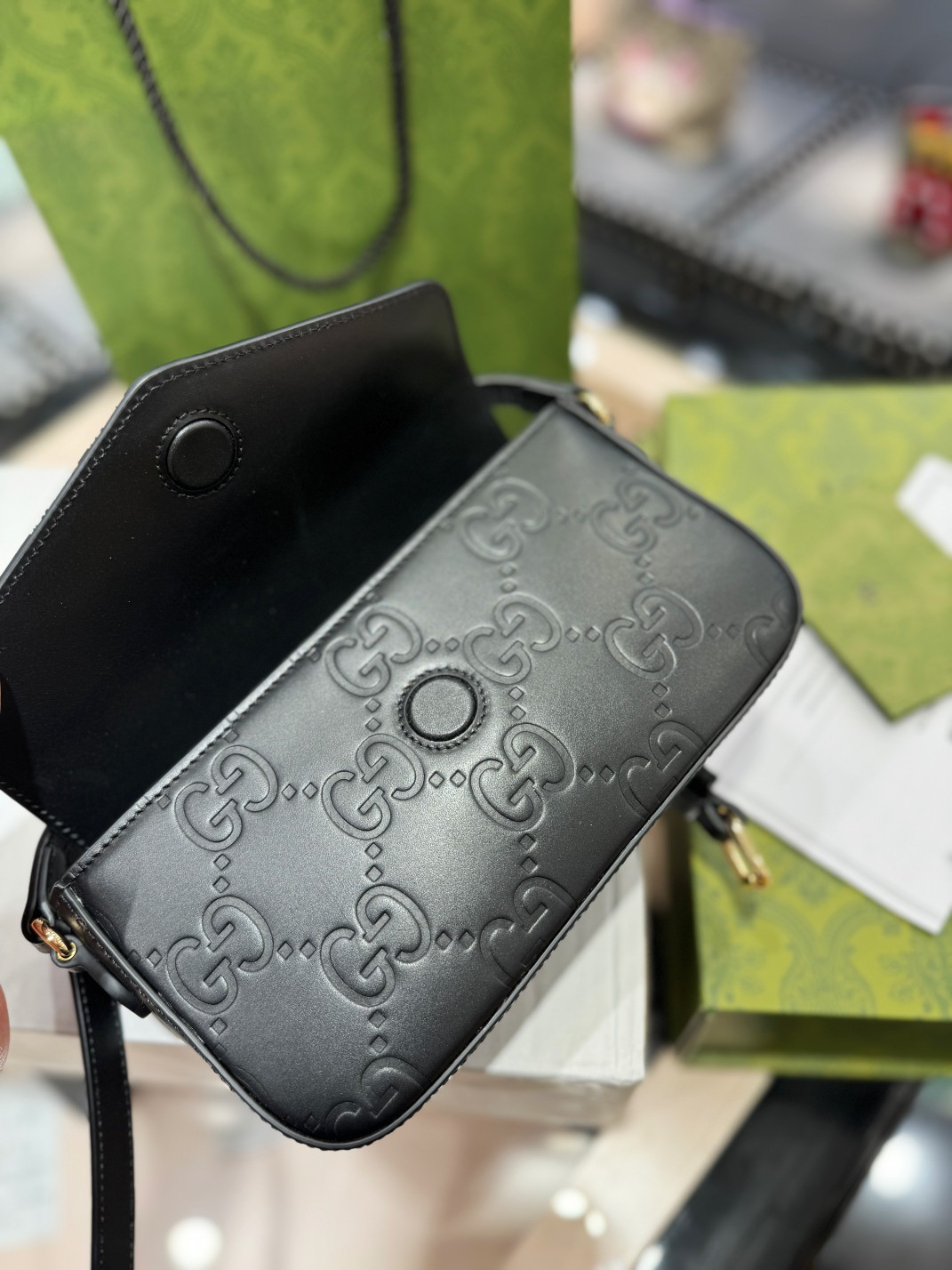 [TOP] GUCCI Macaron Envelope Bag 21*13.5*3 cm - 4 Colour