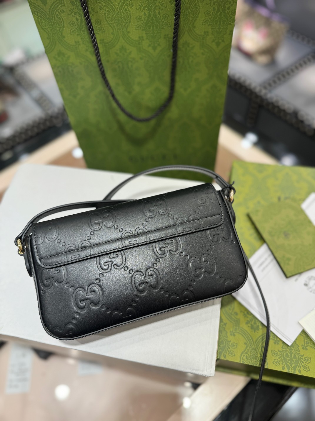 [TOP] GUCCI Macaron Envelope Bag 21*13.5*3 cm - 4 Colour