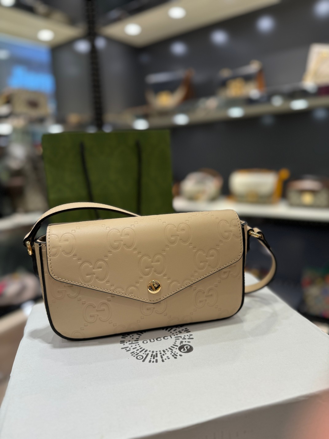 [TOP] GUCCI Macaron Envelope Bag 21*13.5*3 cm - 4 Colour