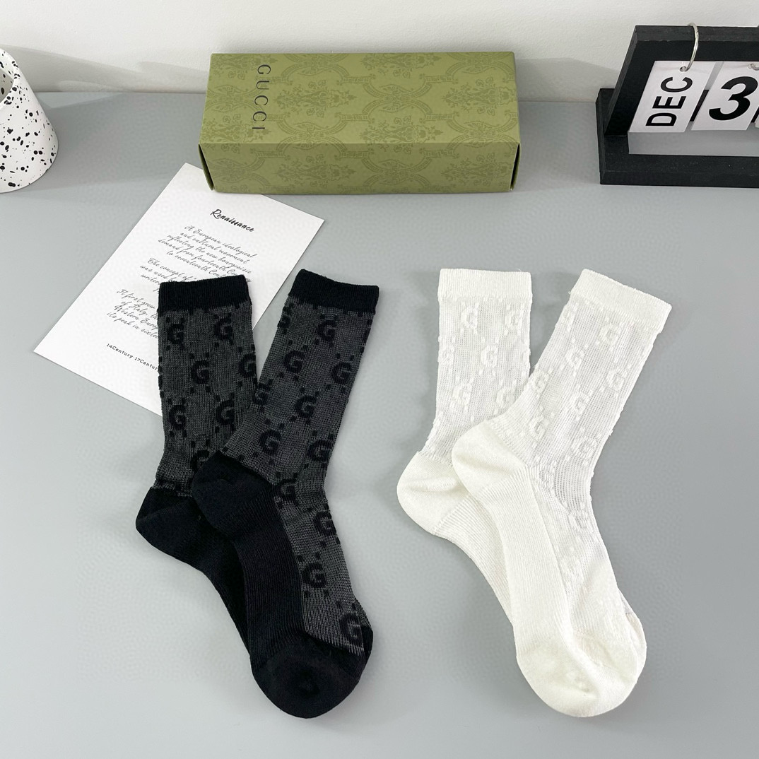 [TOP] GUCCI Socks - 2 Pieces as a Set