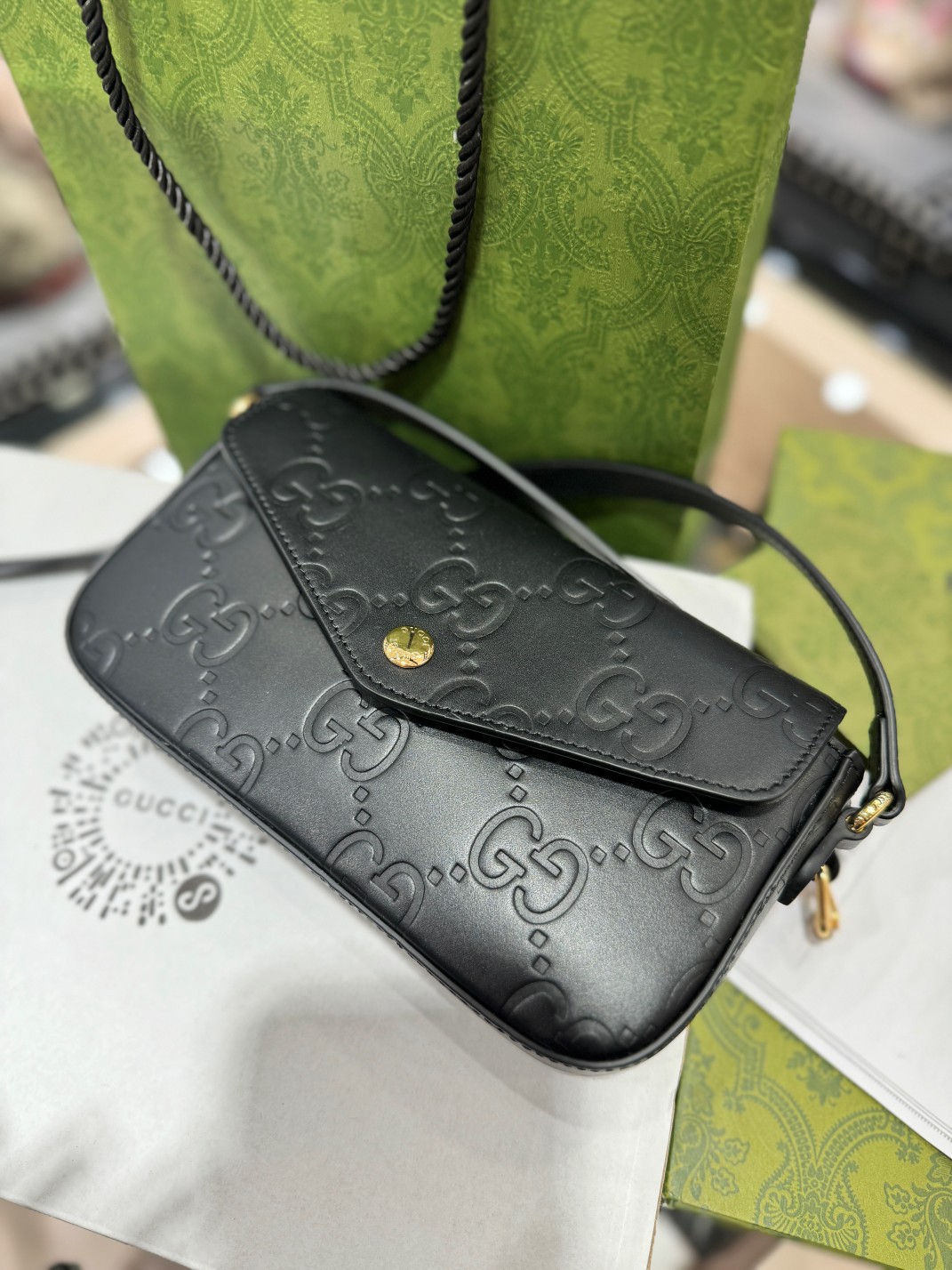 [TOP] GUCCI Macaron Envelope Bag 21*13.5*3 cm - 4 Colour