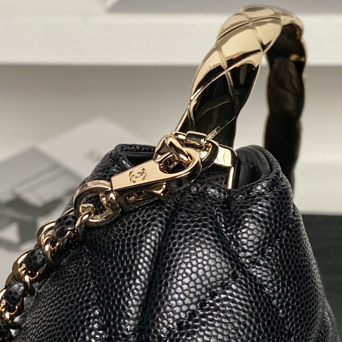 [TOP] CHANEL Coco Crush Handle Lunch Box Bag Cowhide 14.5×18.5×7cm - 5 Colour