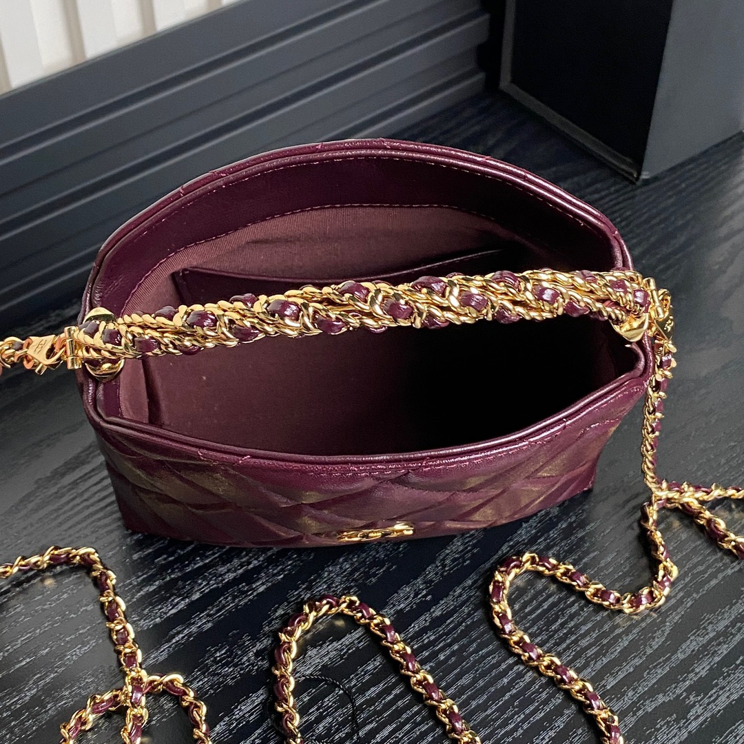 [TOP] CHANEL Hobo Chain Bag 18.5cm - 3 Colour