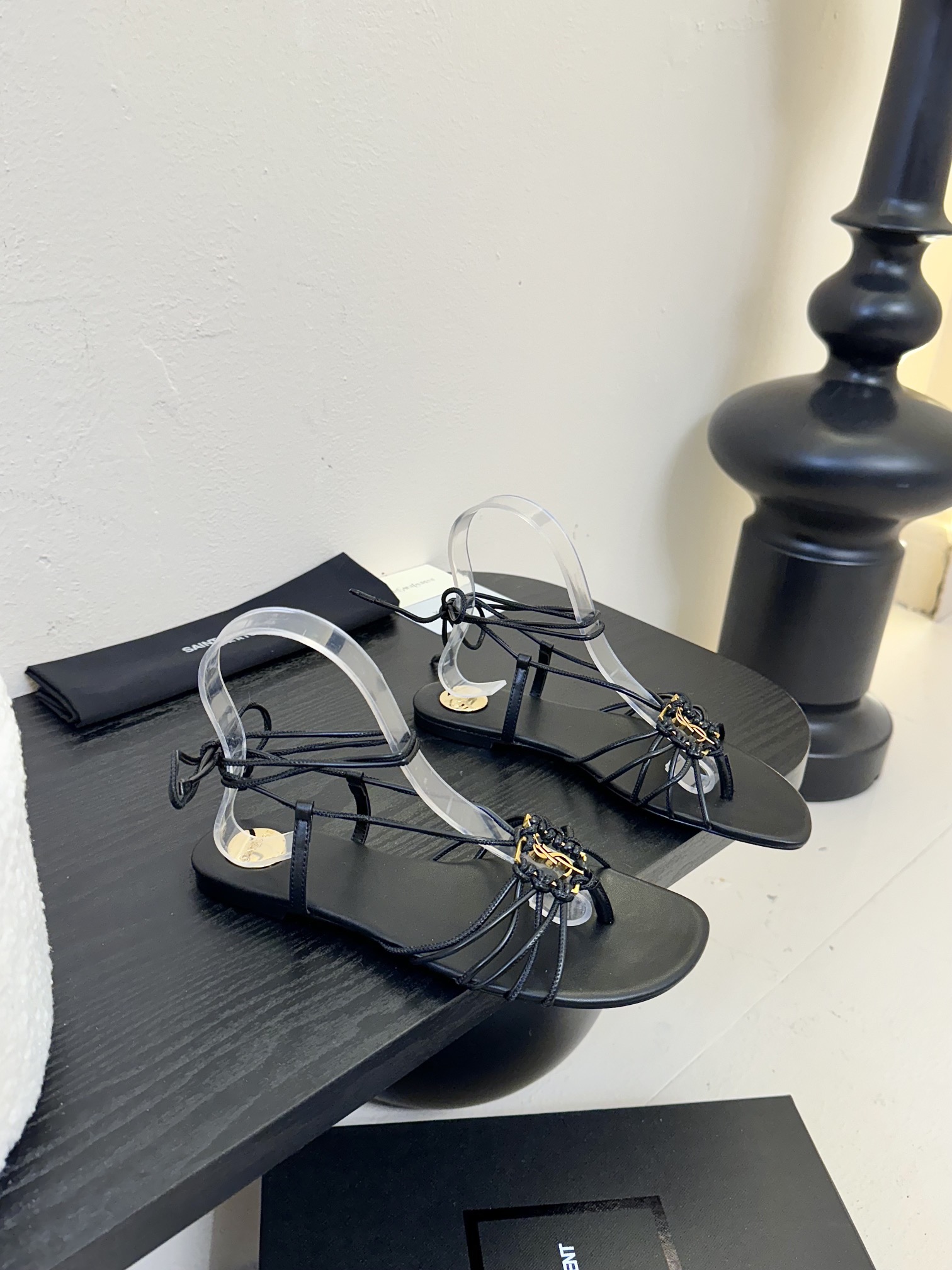 Only One[TOP] Yves Saint Laurent YSL 25ss Sandals - Black - No refund or exchange