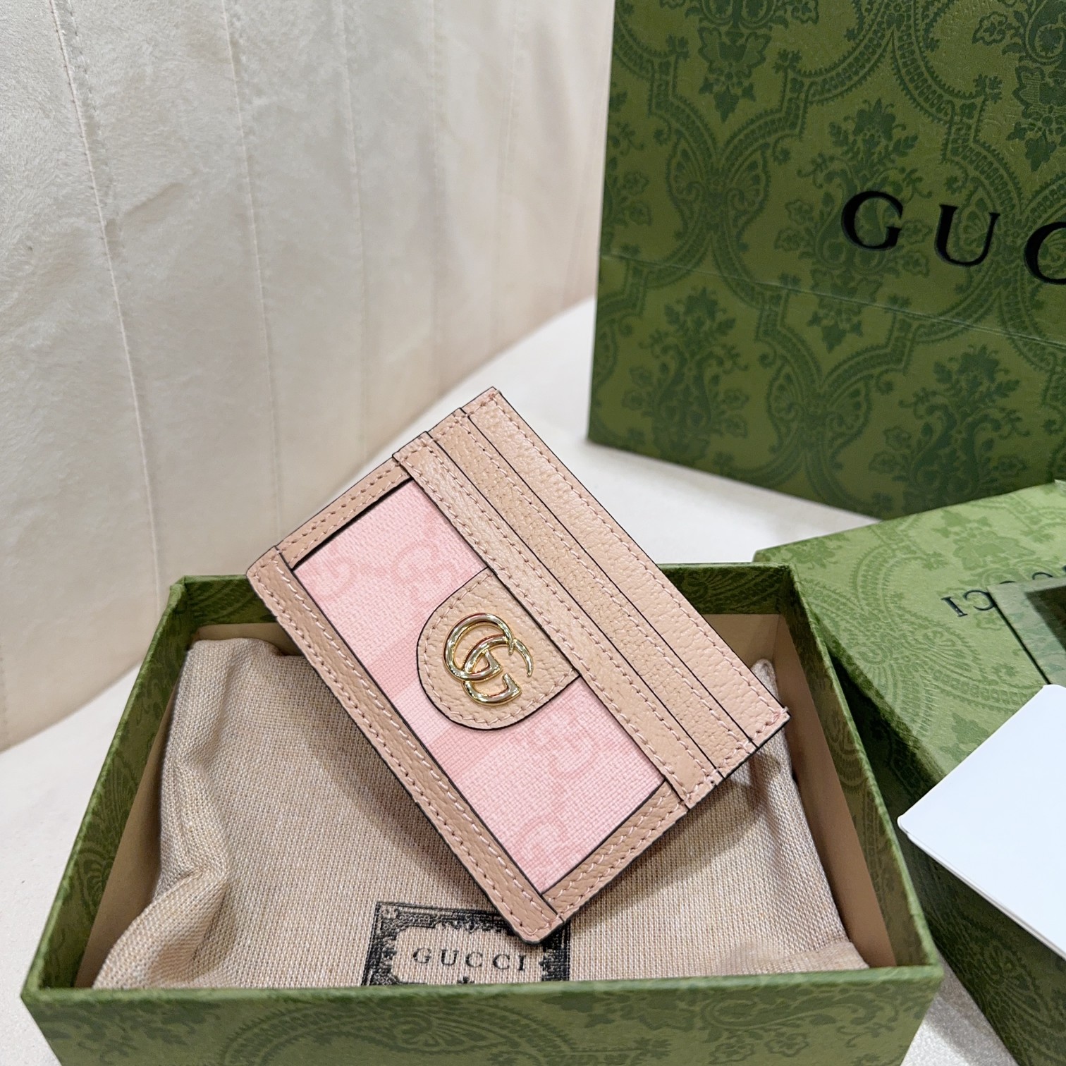 [TOP] GUCCI GG Ophidia Card Bag 10x7cm - 2 Colour
