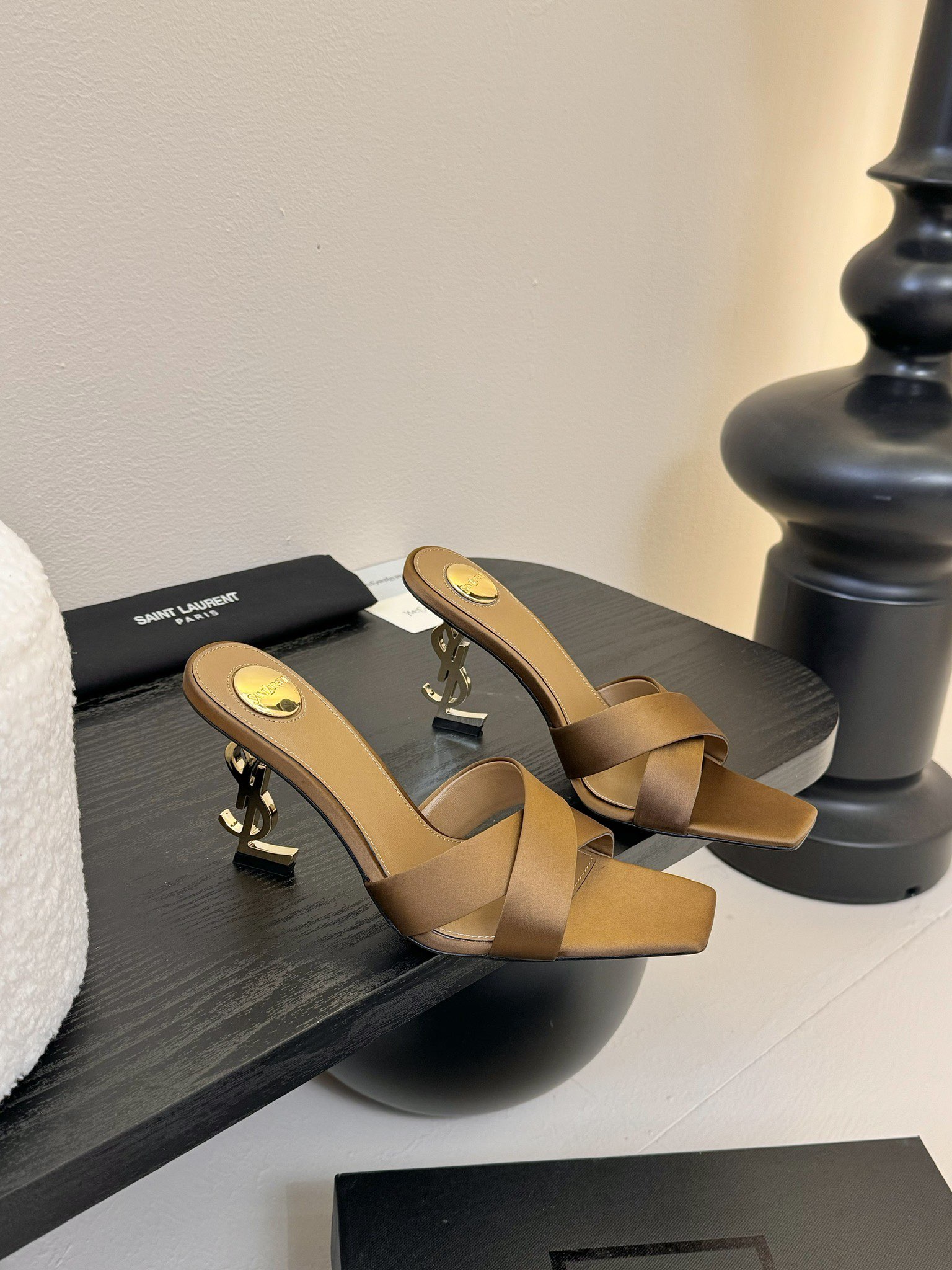 [TOP] Yves Saint Laurent YSL 25ss High-Heeled Sandals - 2 Colours
