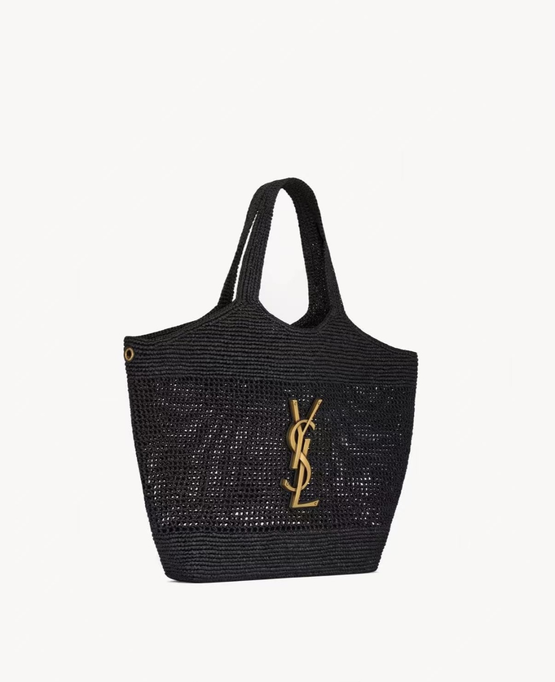 [TOP] Yves Saint Laurent YSL Icare Tote Bag - Black/Khaki