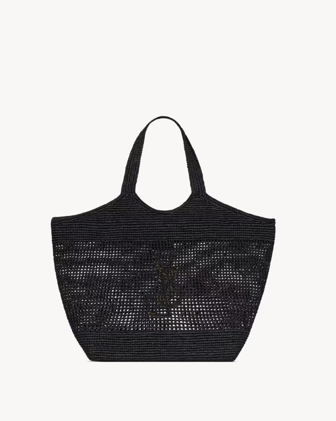 [TOP] Yves Saint Laurent YSL Icare Tote Bag - Black/Khaki