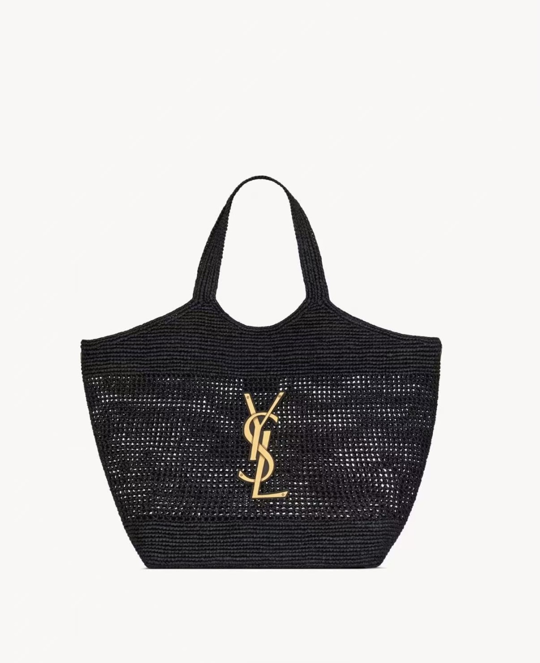 [TOP] Yves Saint Laurent YSL Icare Tote Bag - Black/Khaki