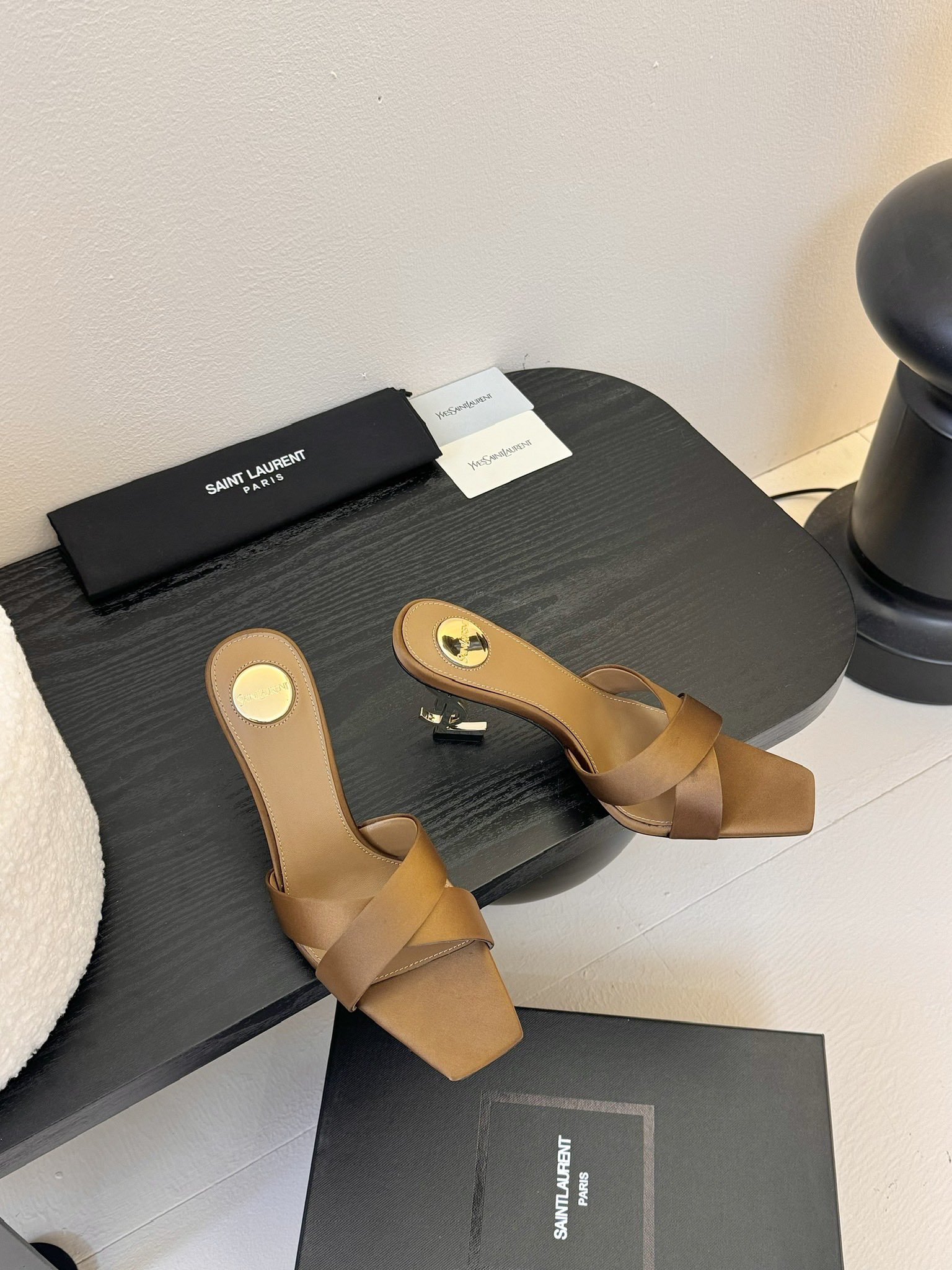 [TOP] Yves Saint Laurent YSL 25ss High-Heeled Sandals - 2 Colours