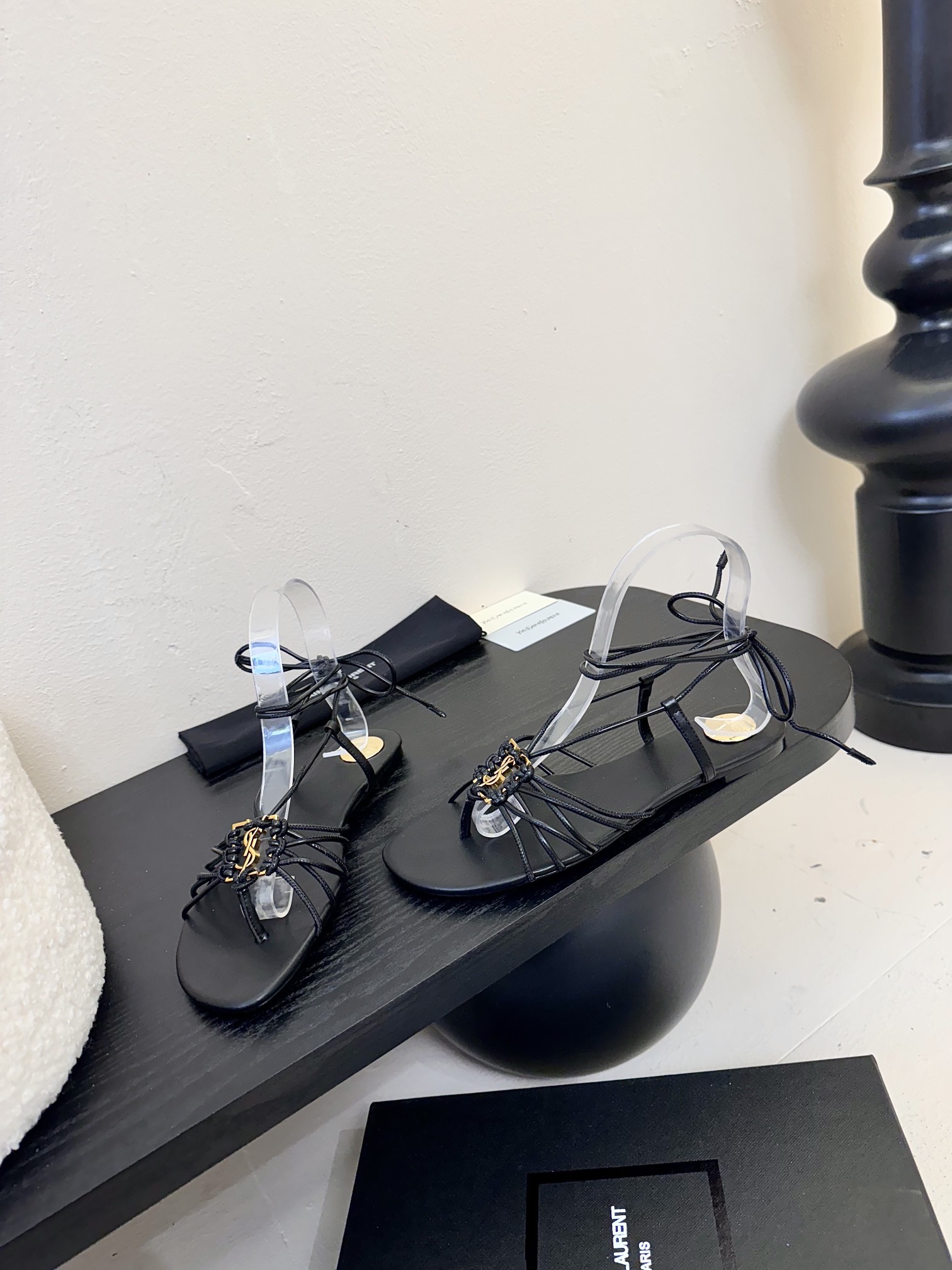 Only One[TOP] Yves Saint Laurent YSL 25ss Sandals - Black - No refund or exchange