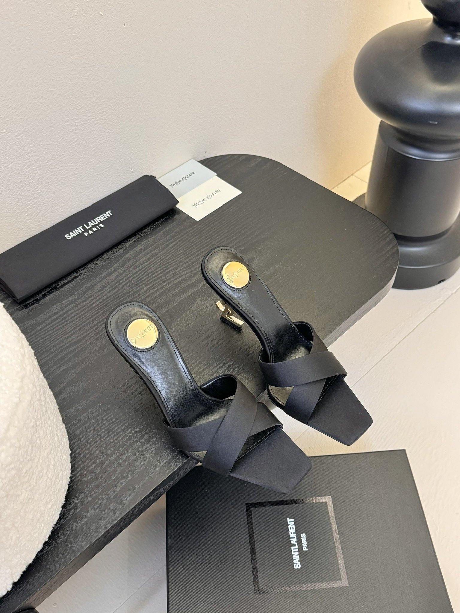 [TOP] Yves Saint Laurent YSL 25ss High-Heeled Sandals - 2 Colours