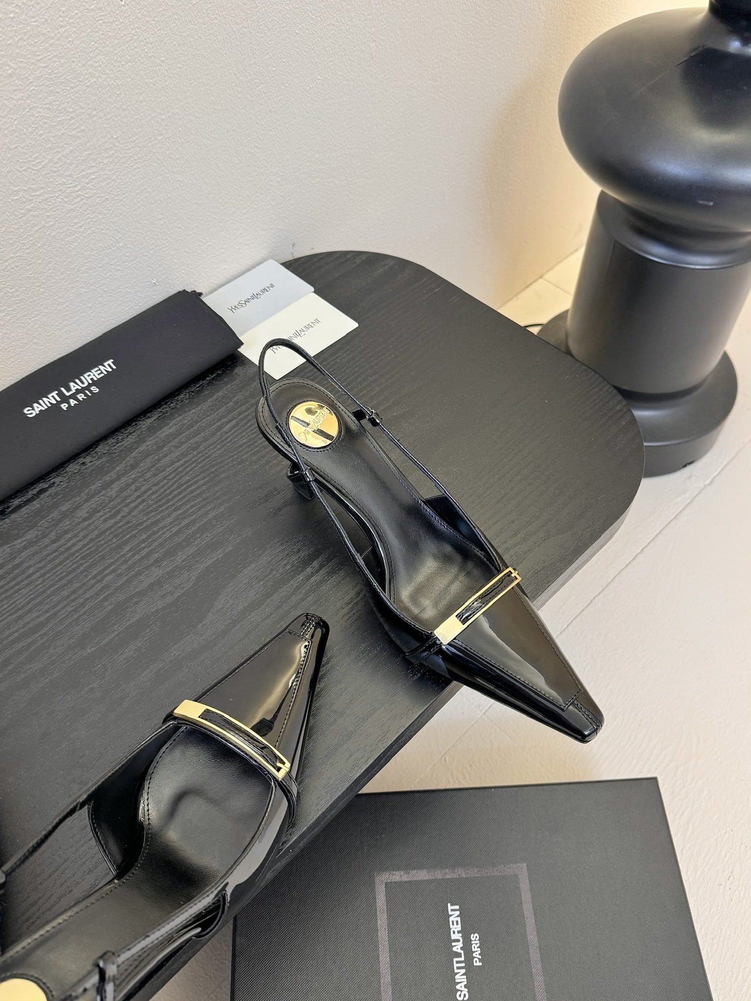 [TOP] Yves Saint Laurent YSL  High Heels - Black