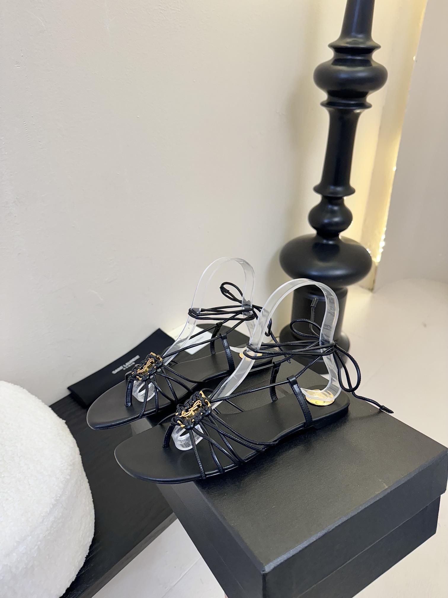 Only One[TOP] Yves Saint Laurent YSL 25ss Sandals - Black - No refund or exchange