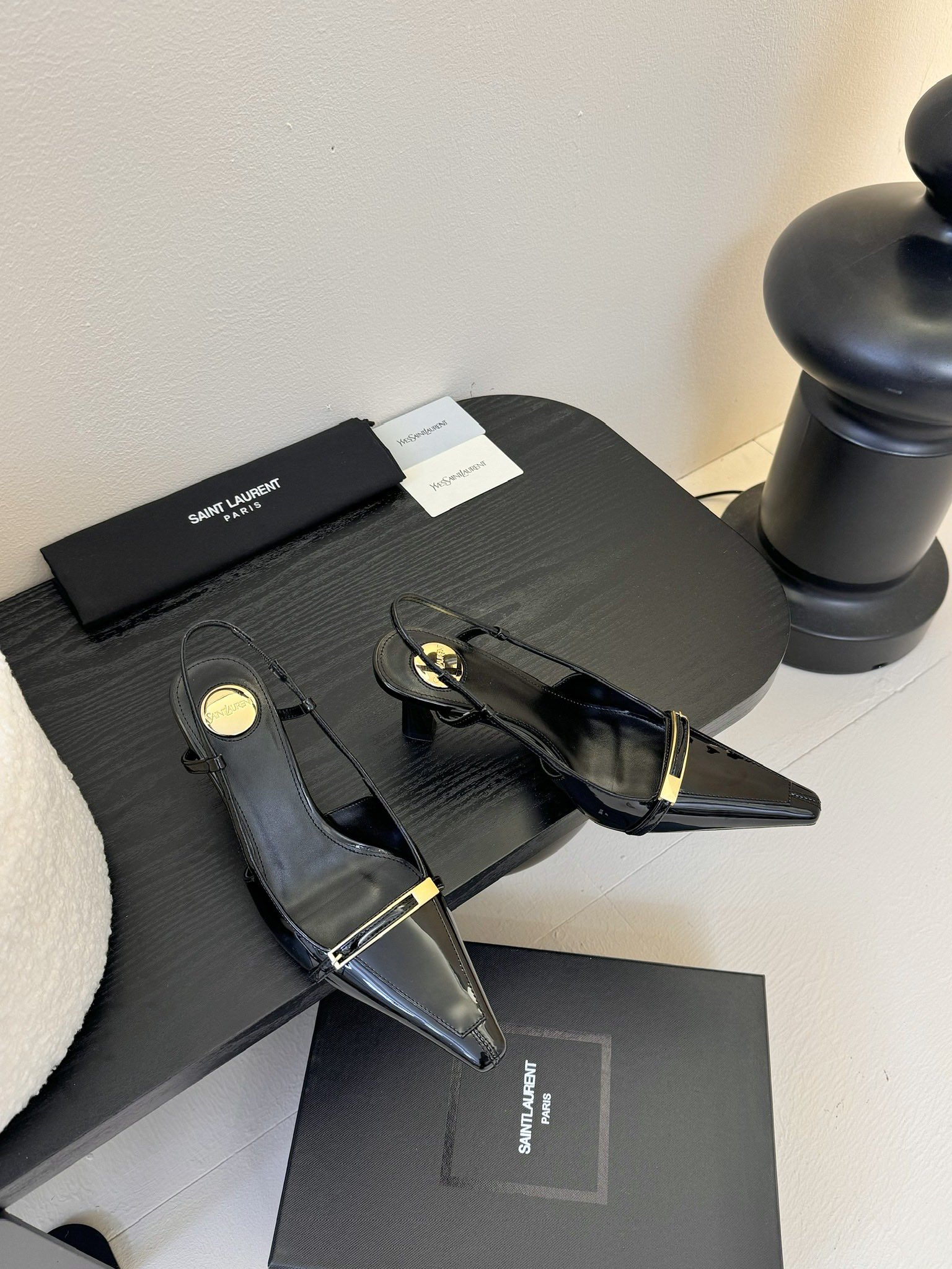 [TOP] Yves Saint Laurent YSL  High Heels - Black